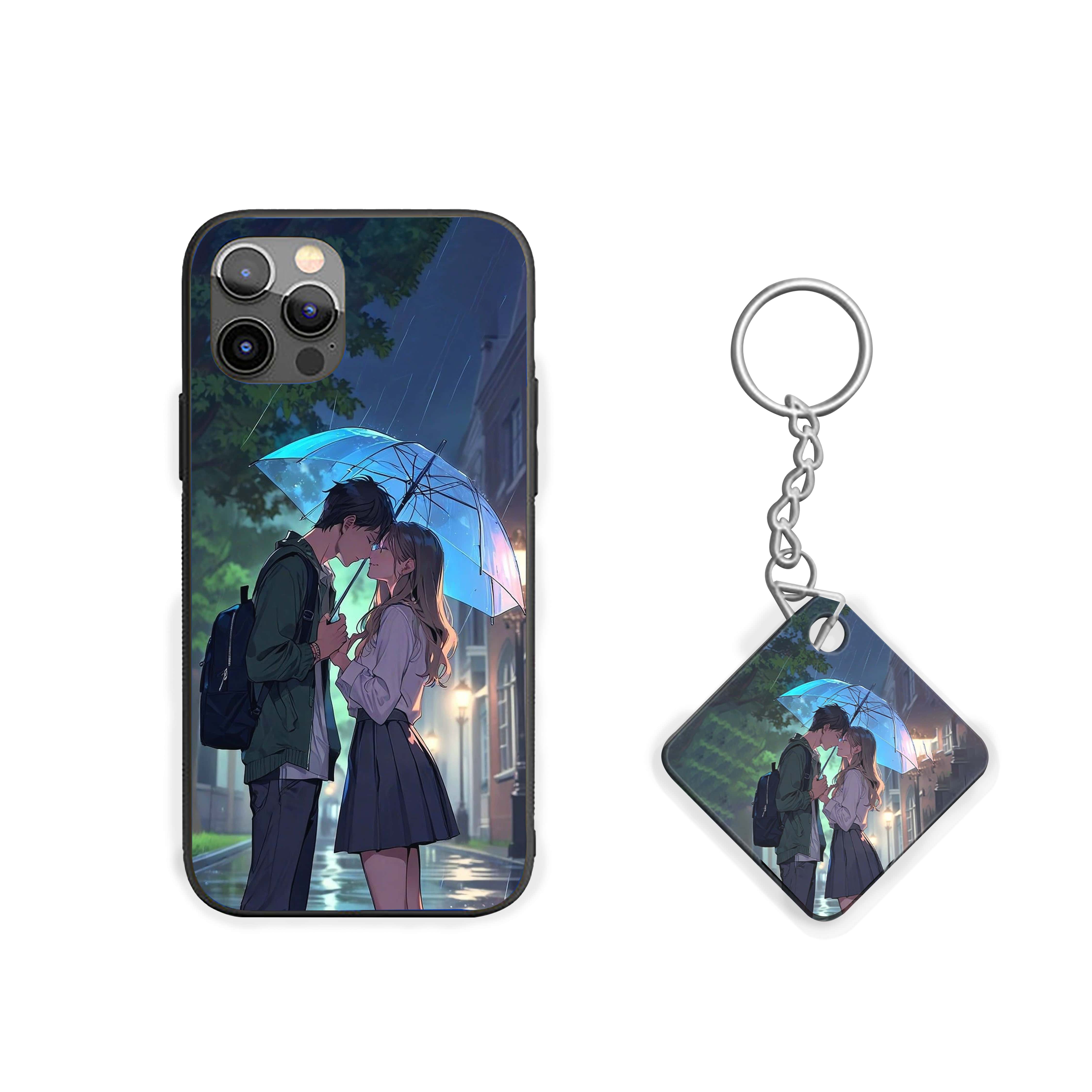 Couple Under The Umbrella Girls Silicone Armored Phone Case