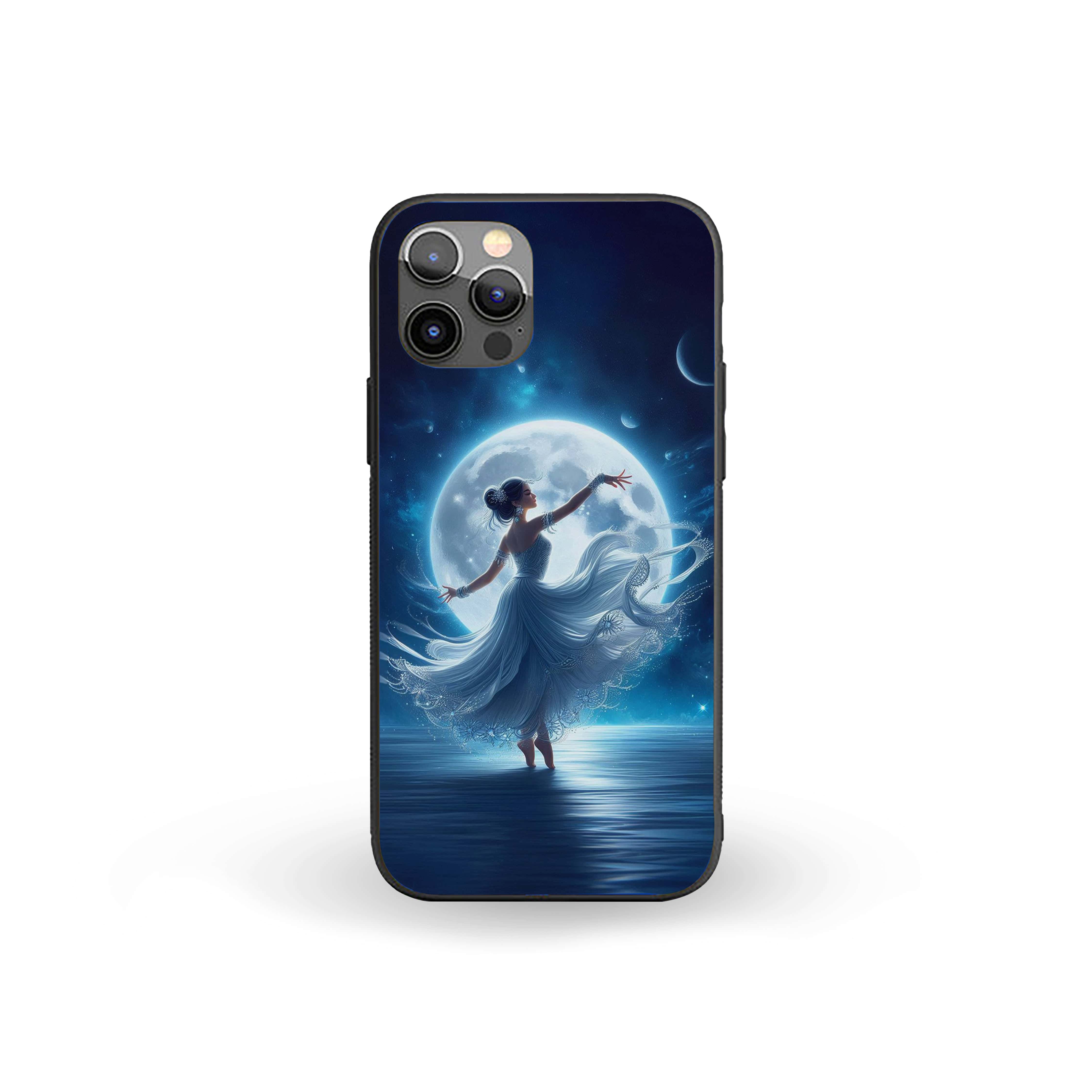 Moon Light Dance Girls Silicone Armored Phone Case