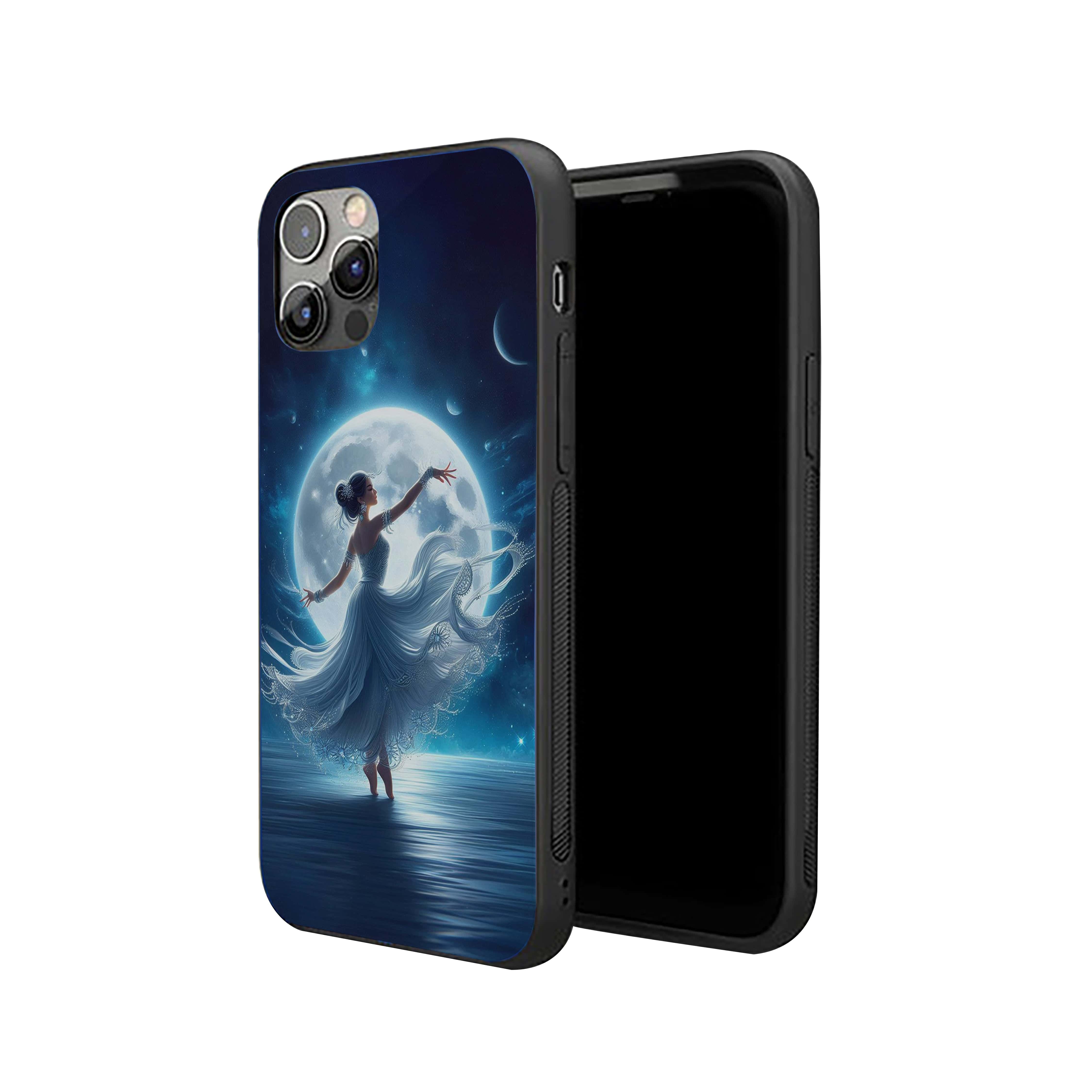 Moon Light Dance Girls Silicone Armored Phone Case