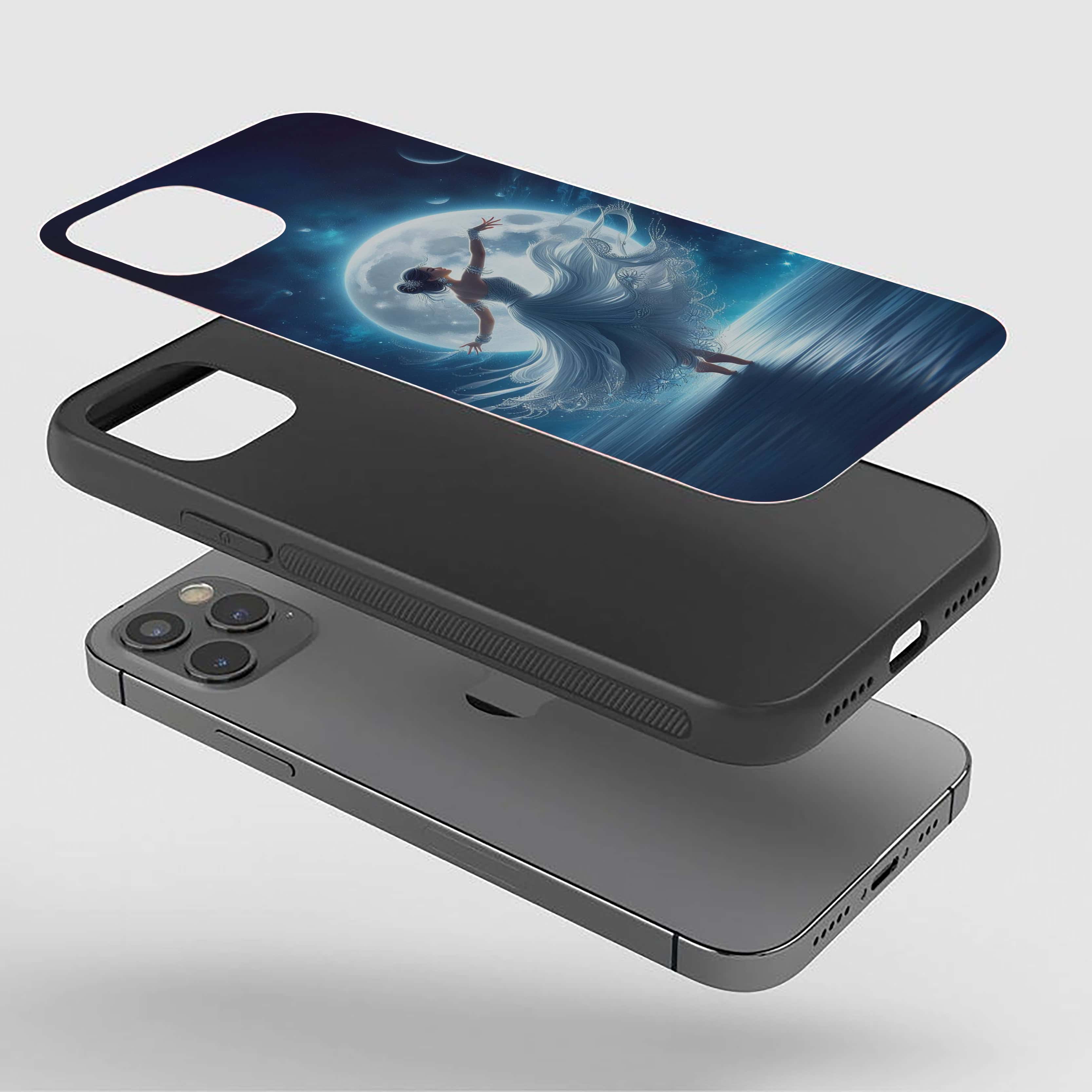 Moon Light Dance Girls Silicone Armored Phone Case