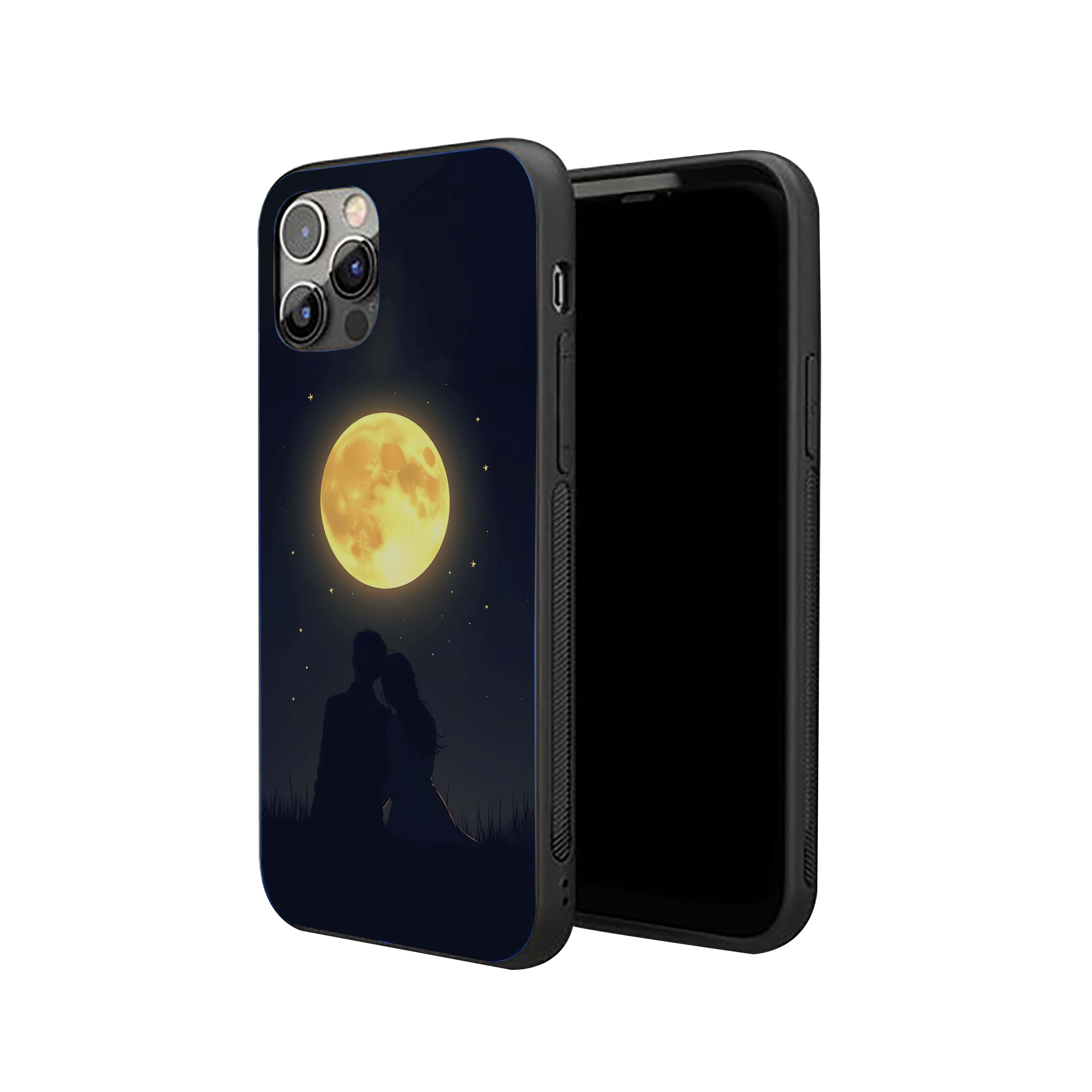 Moon Light Couple Girls Silicone Armored Phone Case