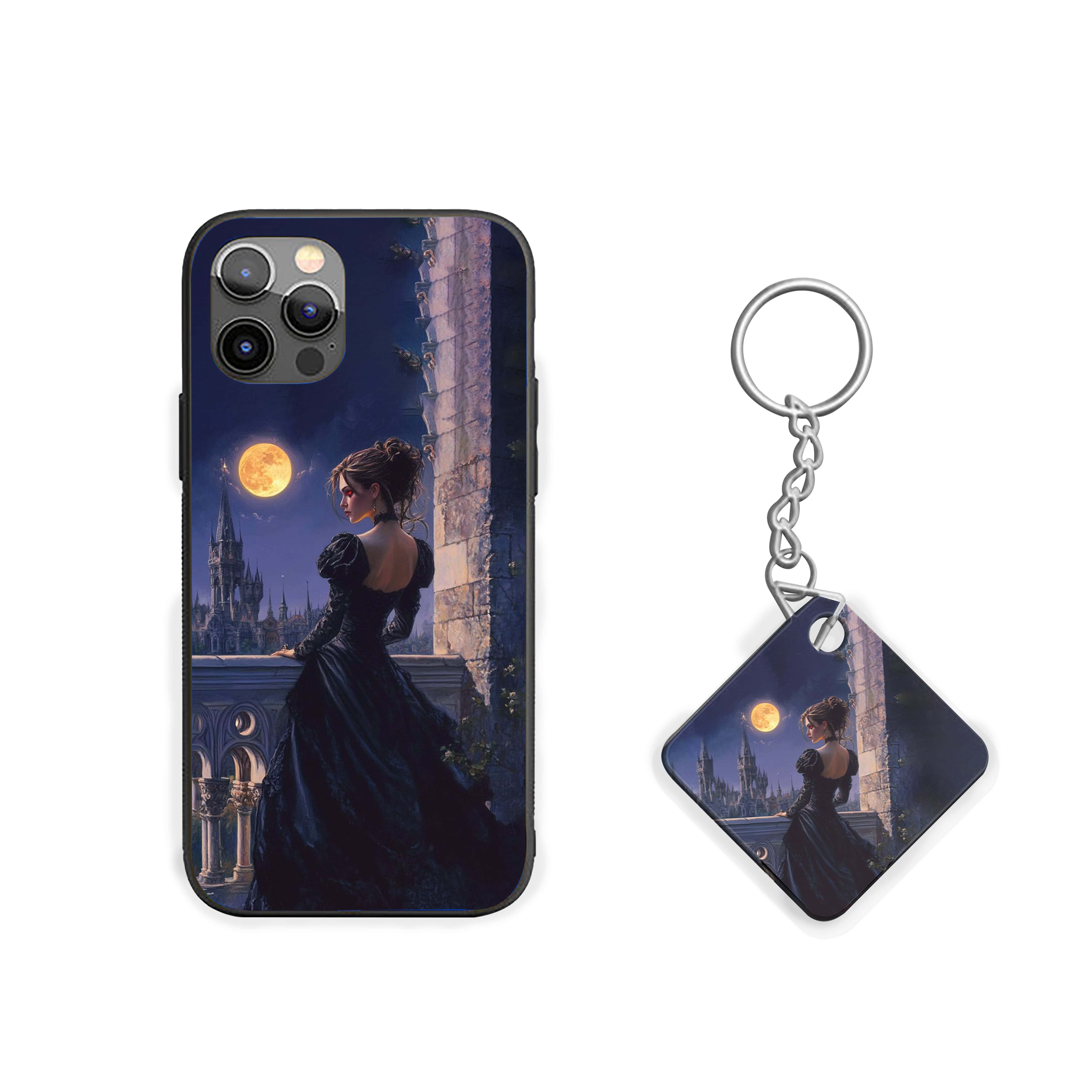 Moonlit Castle Elegance Girls Silicone Armored Phone Case