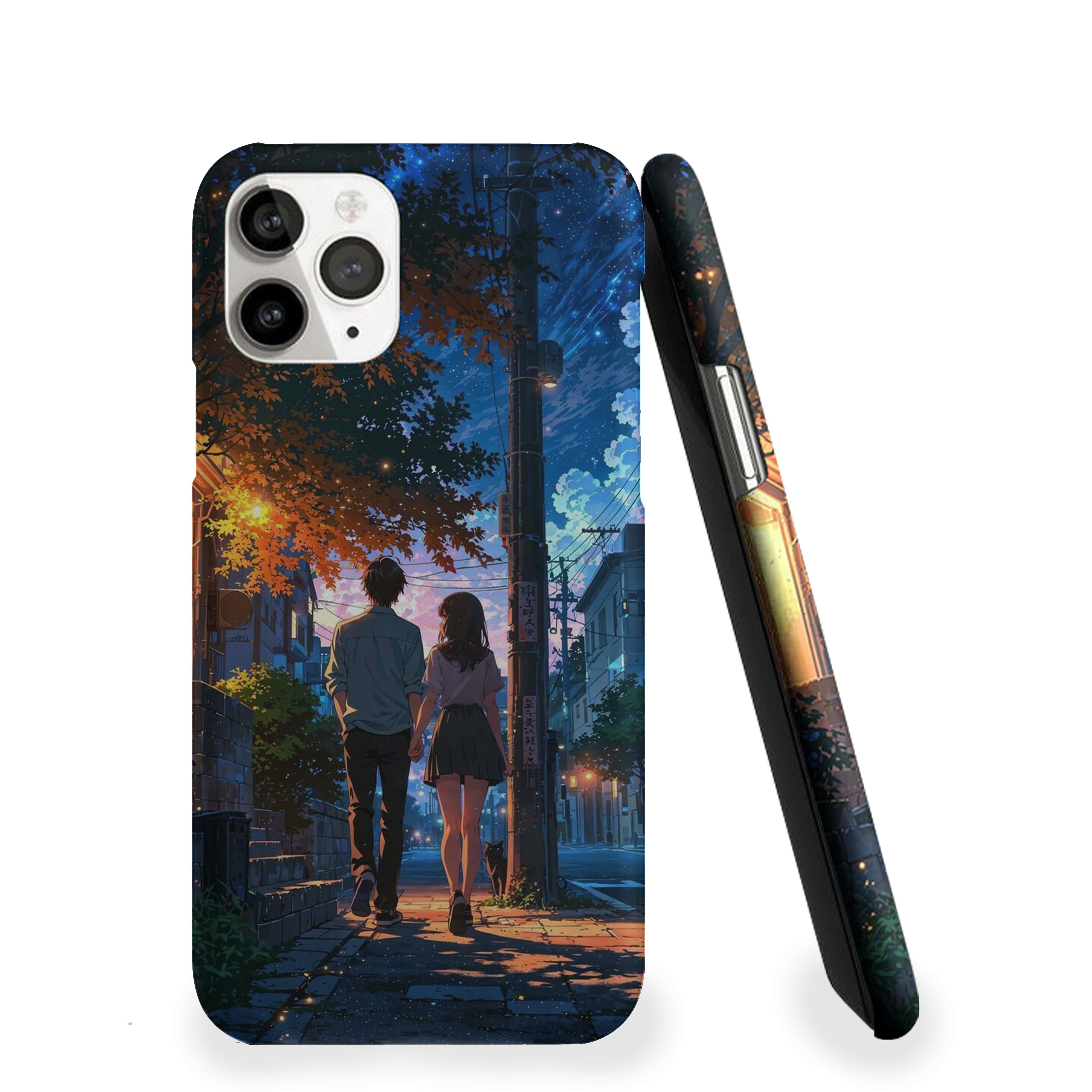 Walking Couple Girls Phone Cover