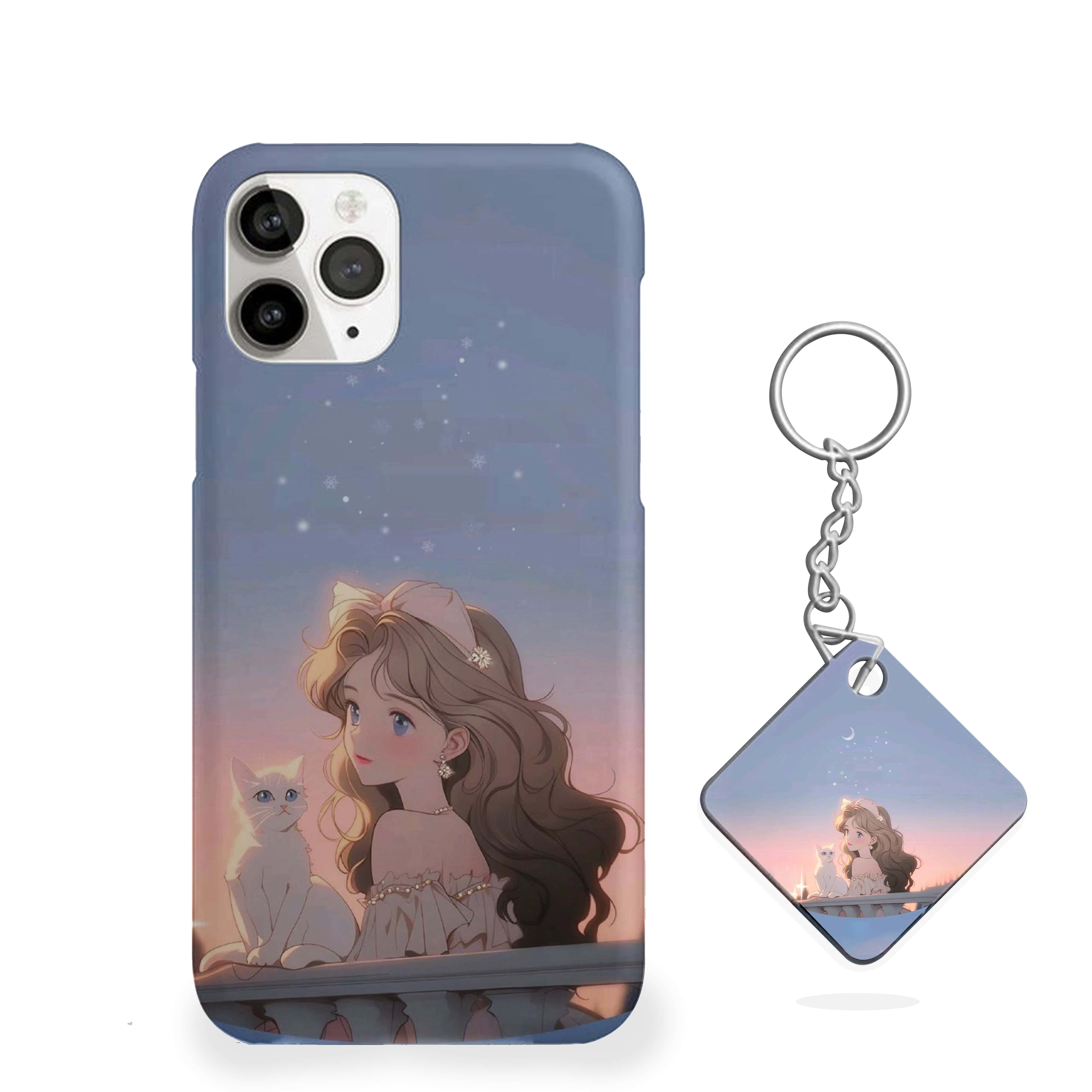 Girl With A Cat Phone Cover