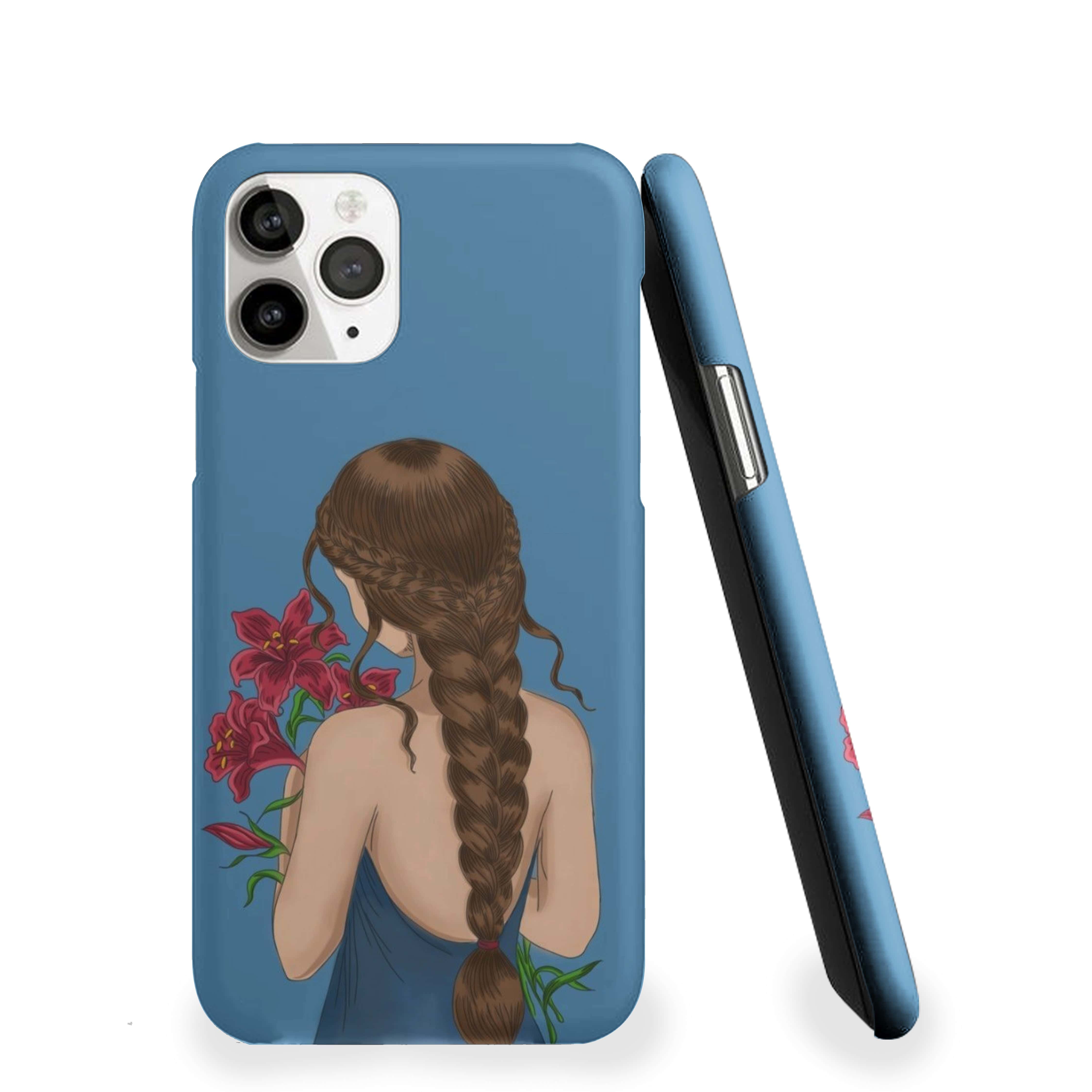 Girl With Oleander Flowers Girls Phone Cover