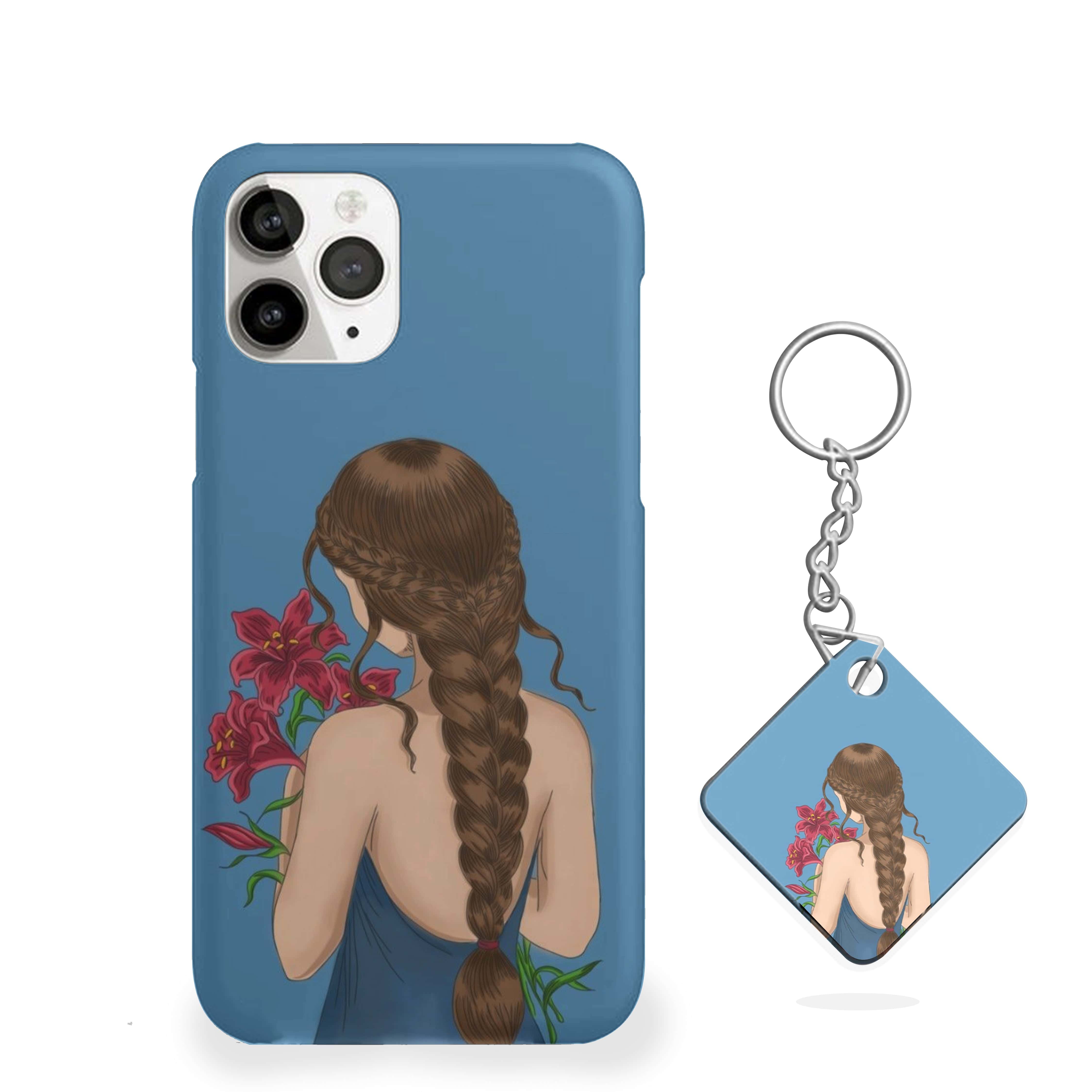 Girl With Oleander Flowers Girls Phone Cover