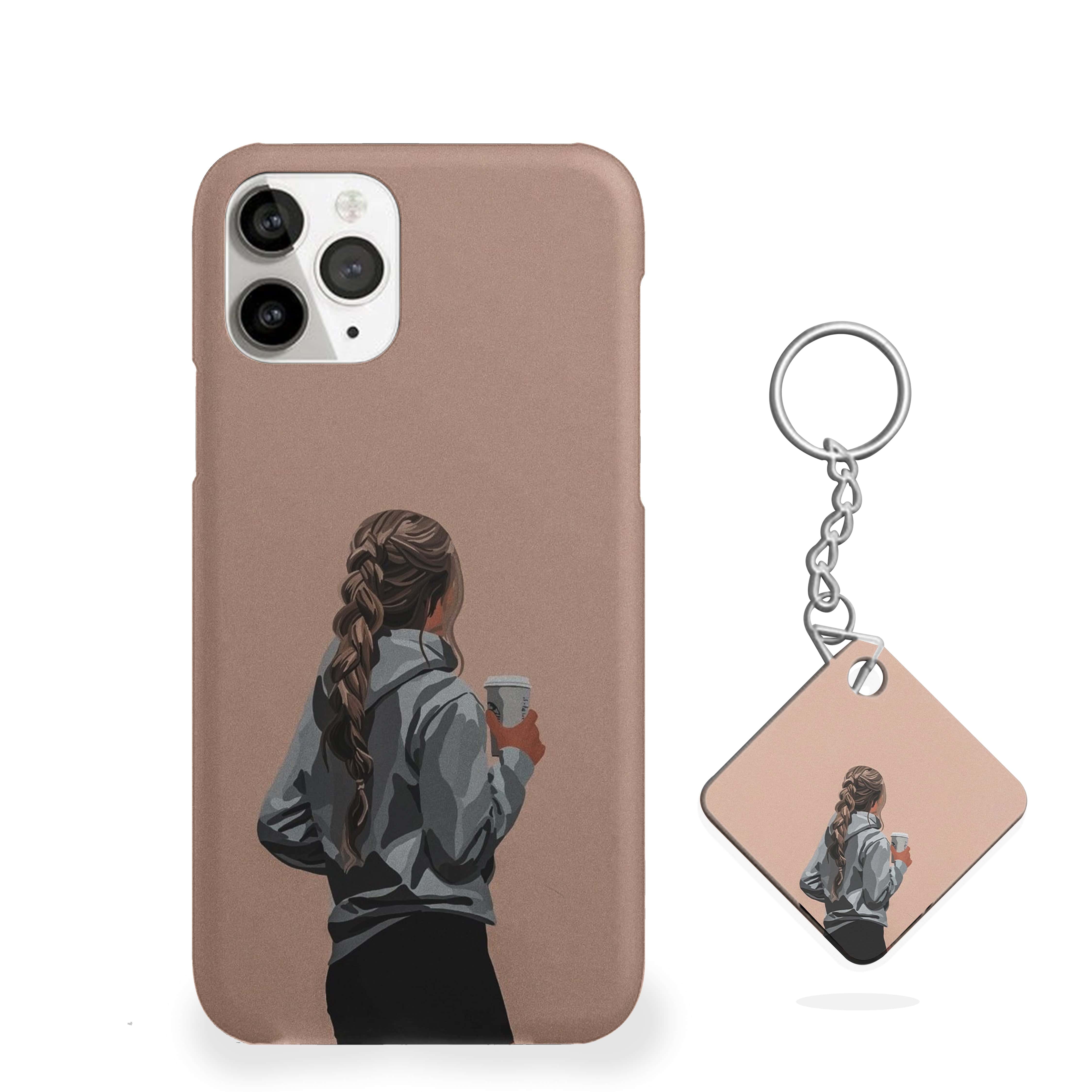 Girl Holds coffee cup Phone Cover