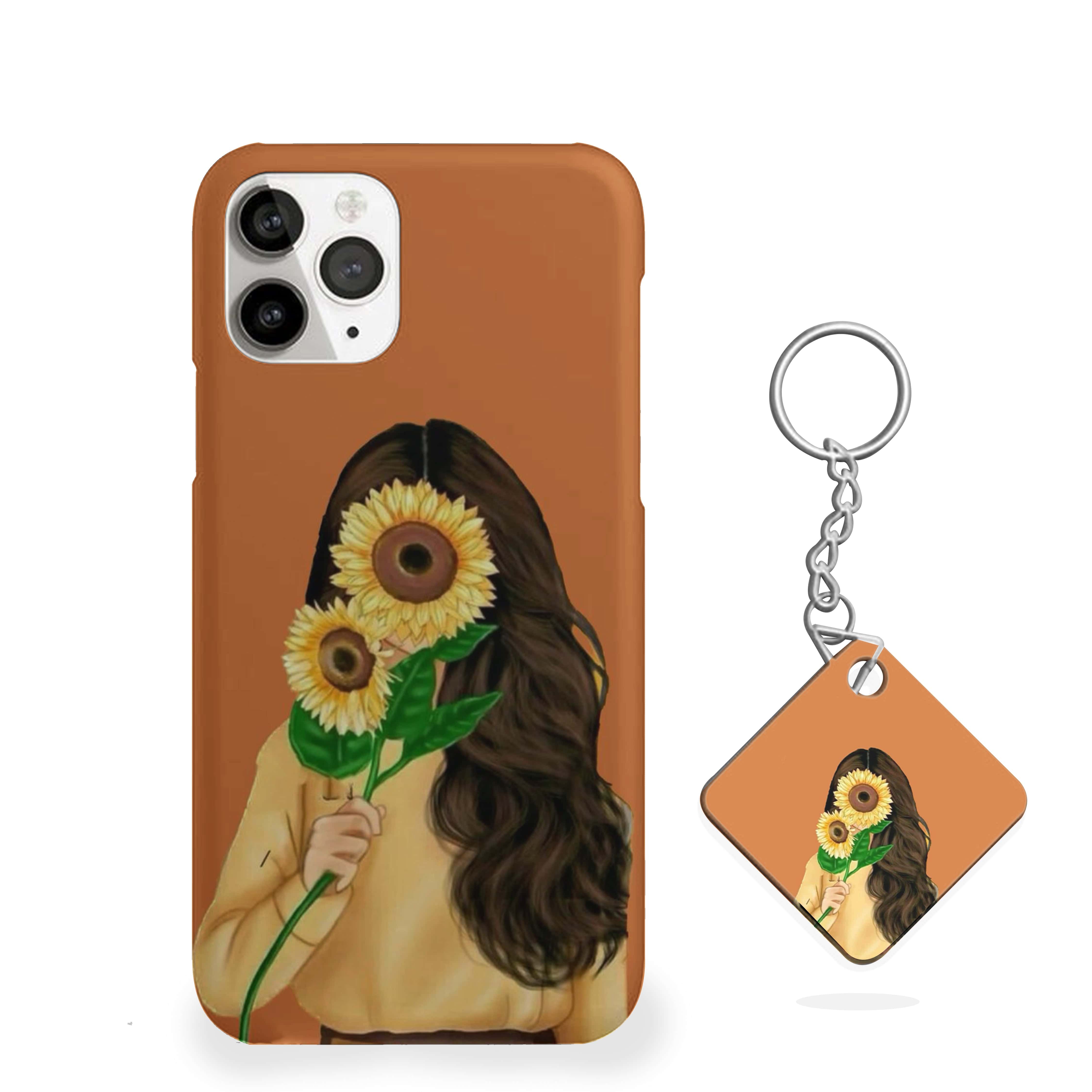 Girl With Sunflower Phone Cover