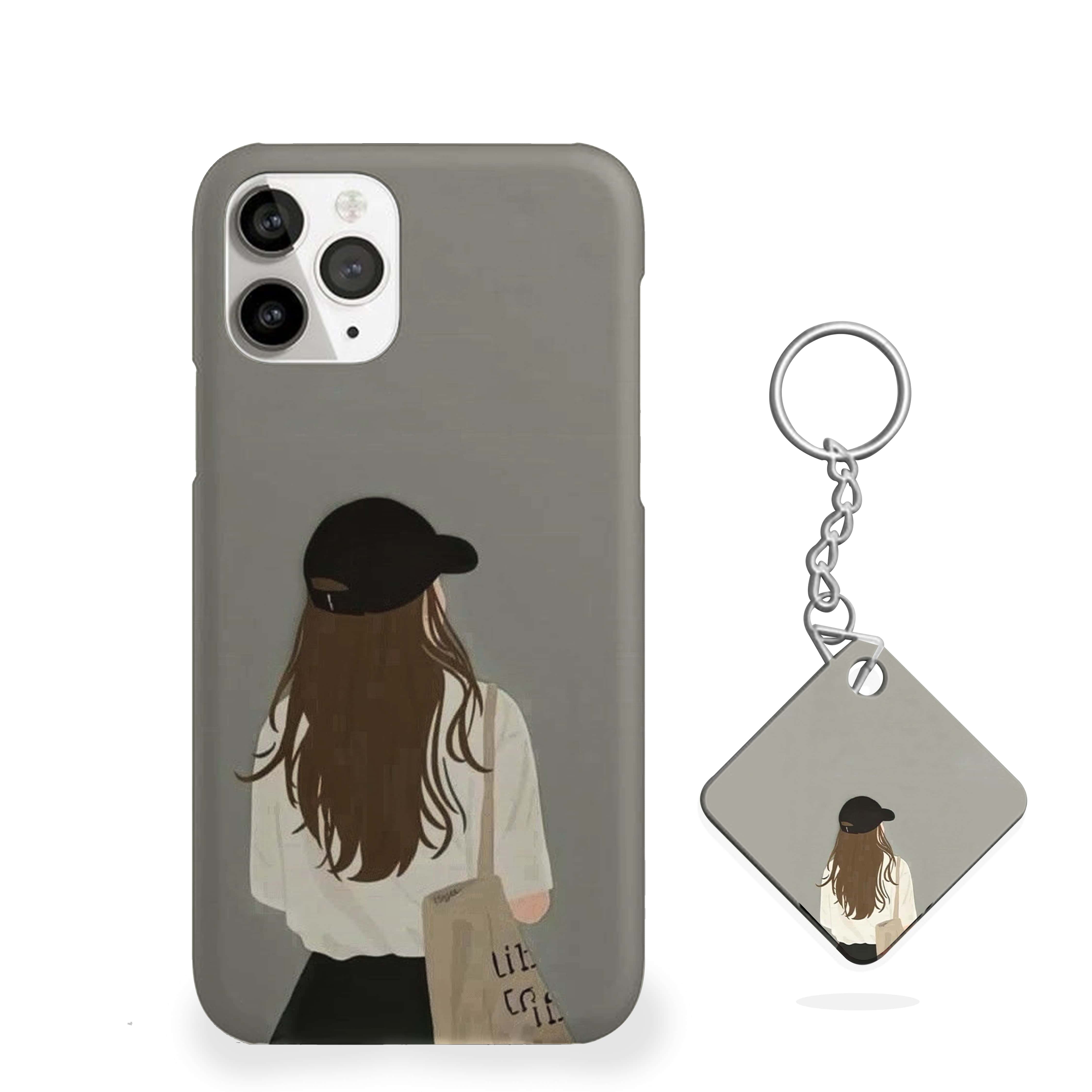 Girl In Black Cap Phone Cover