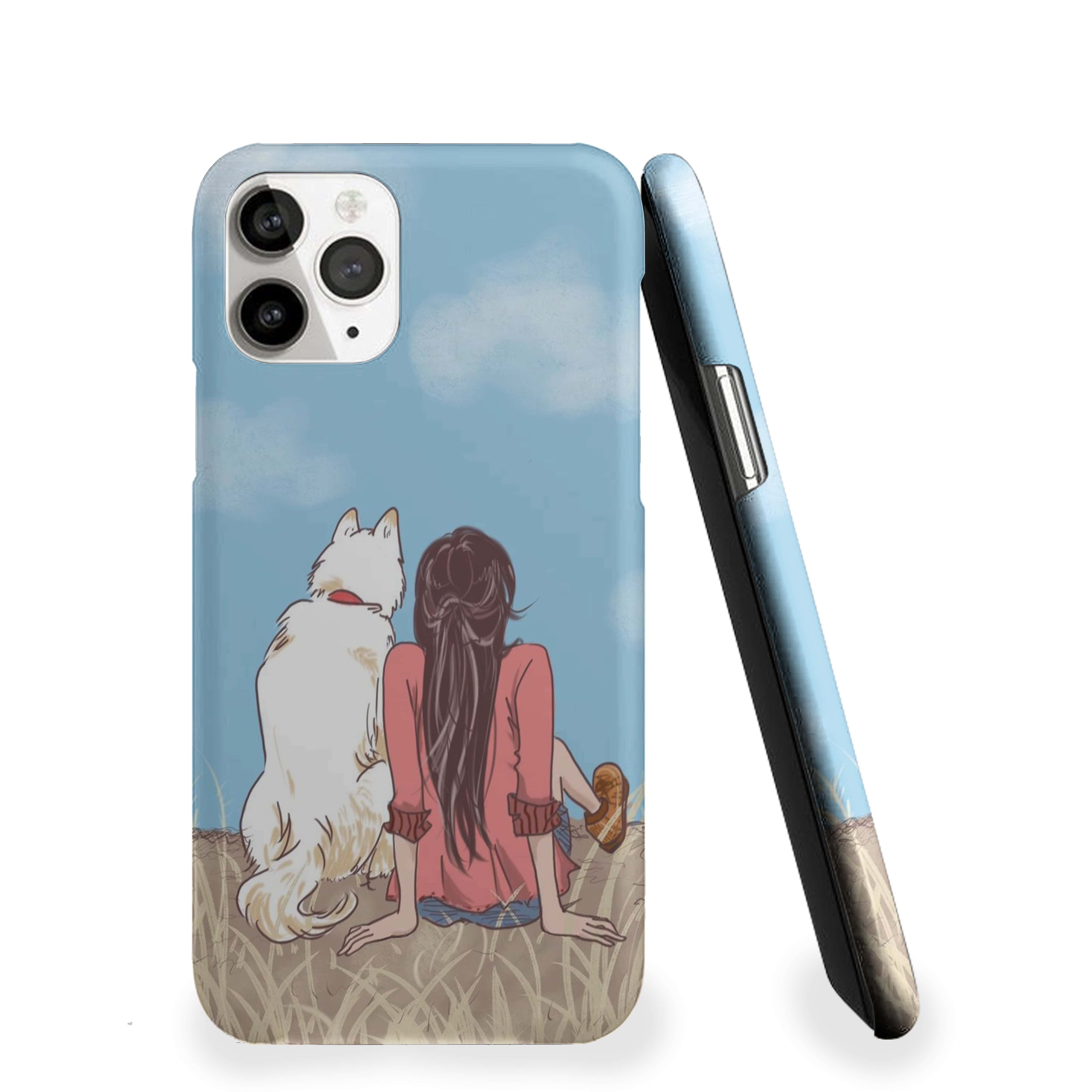 Girl With A Pet Phone Cover