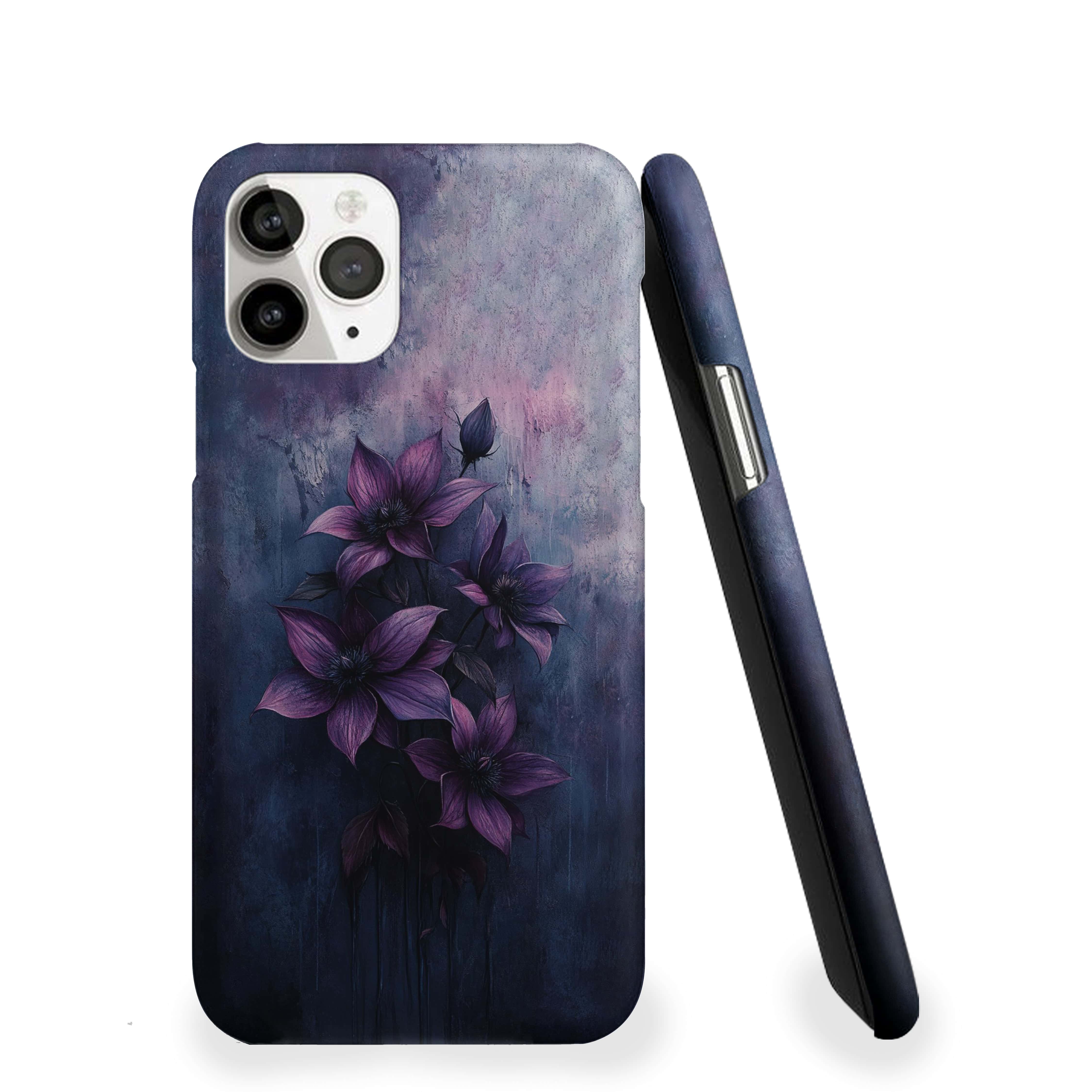 deep purple flowers Girls Phone Cover