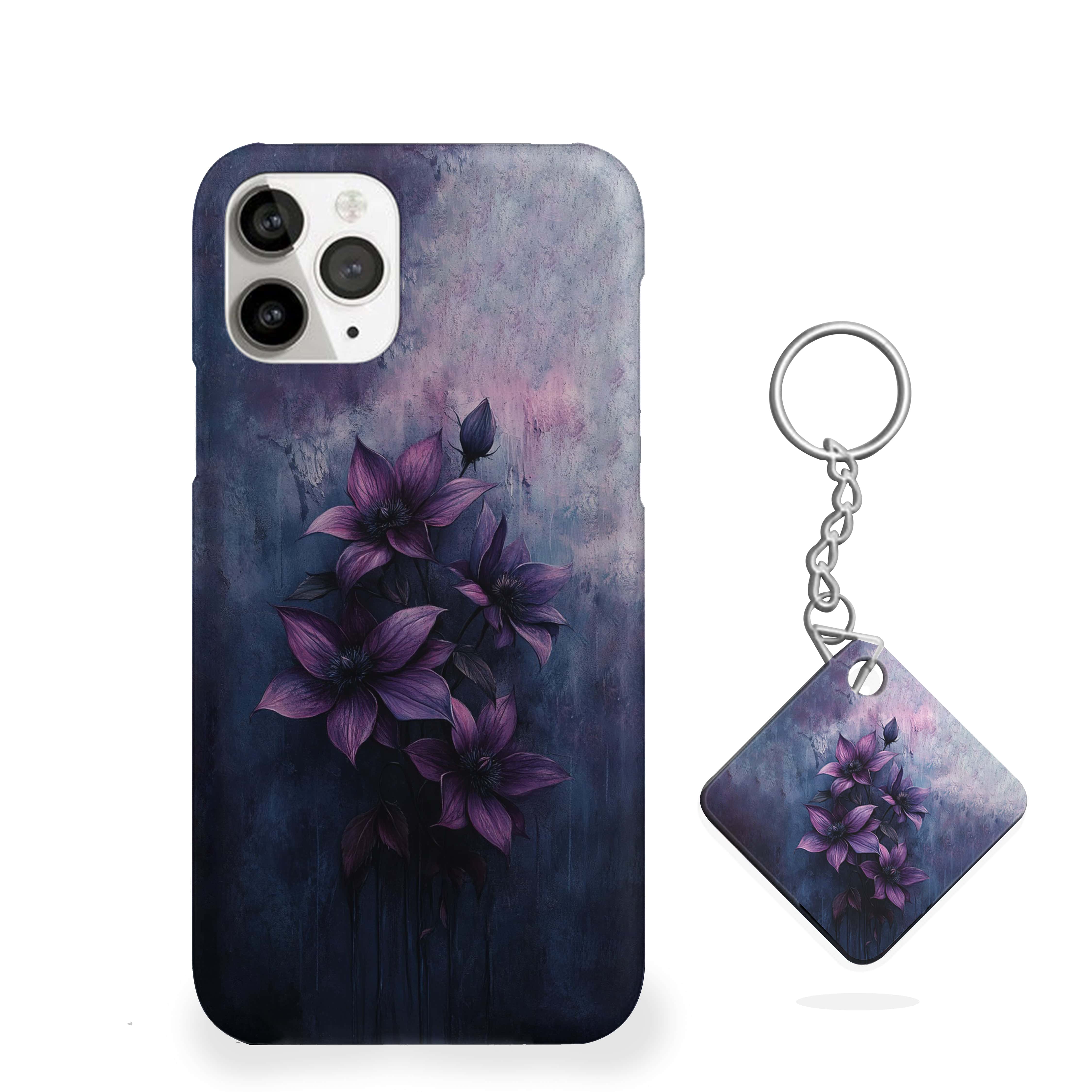 deep purple flowers Girls Phone Cover