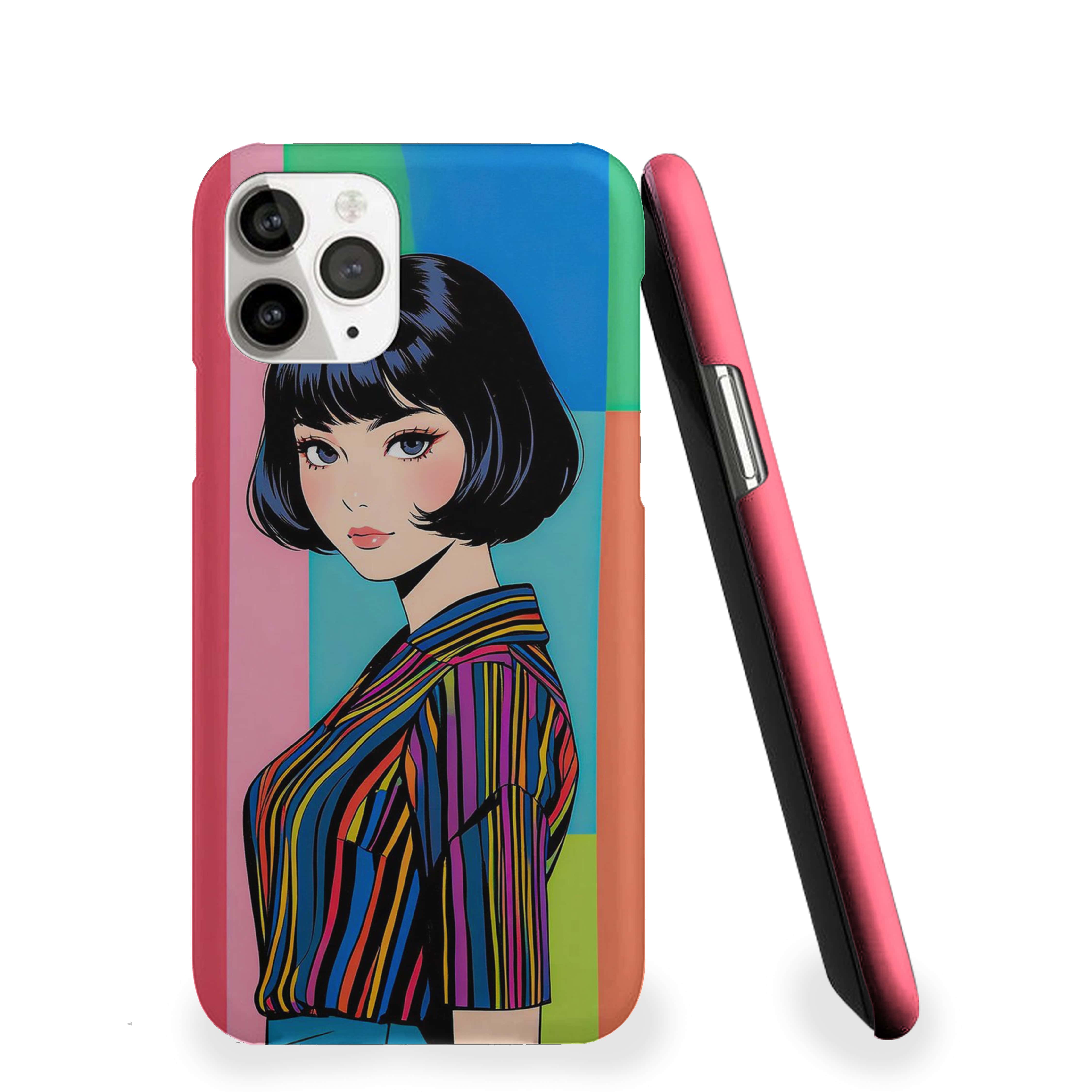 Solo Girl in Smiling Pose Girls Phone Cover