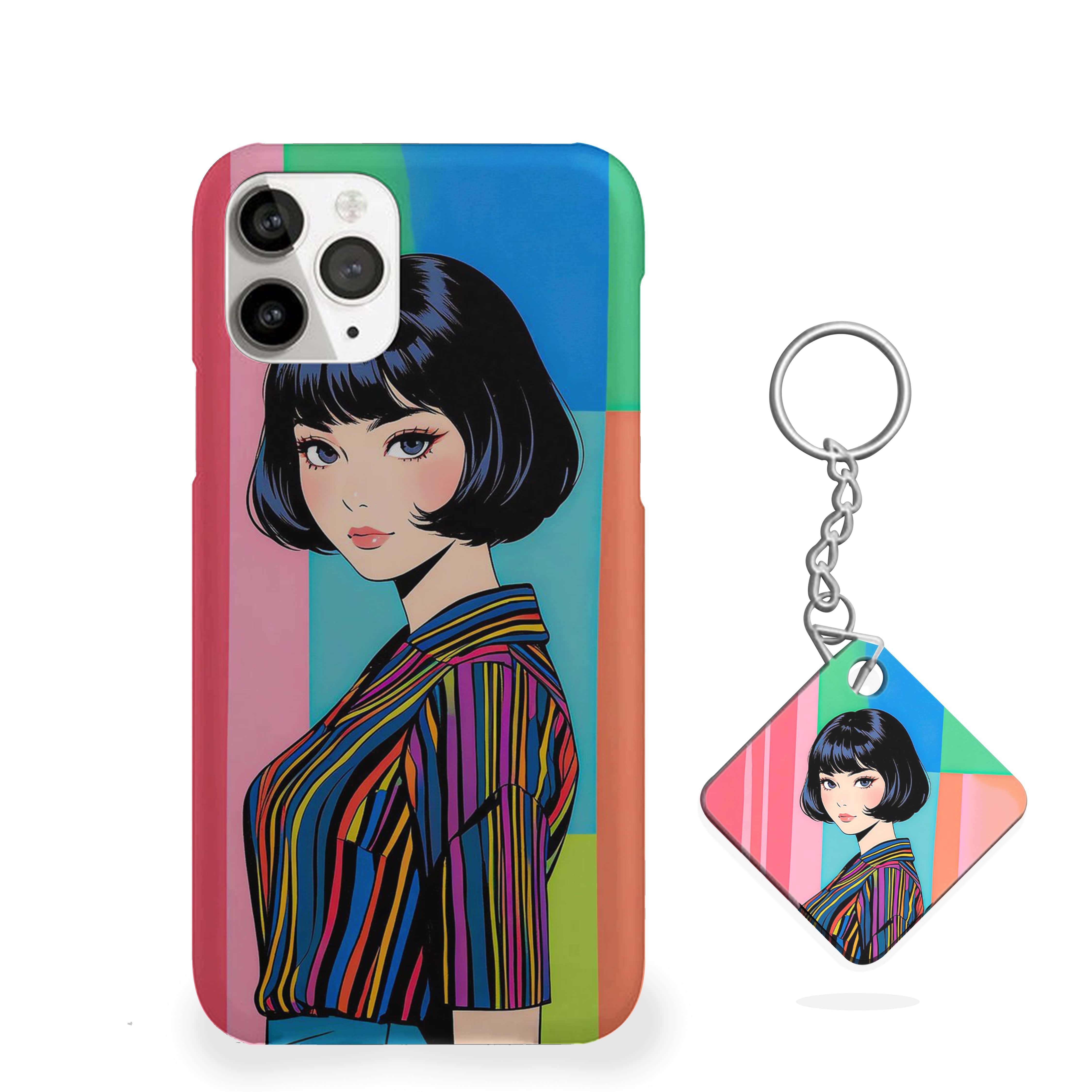 Solo Girl in Smiling Pose Girls Phone Cover