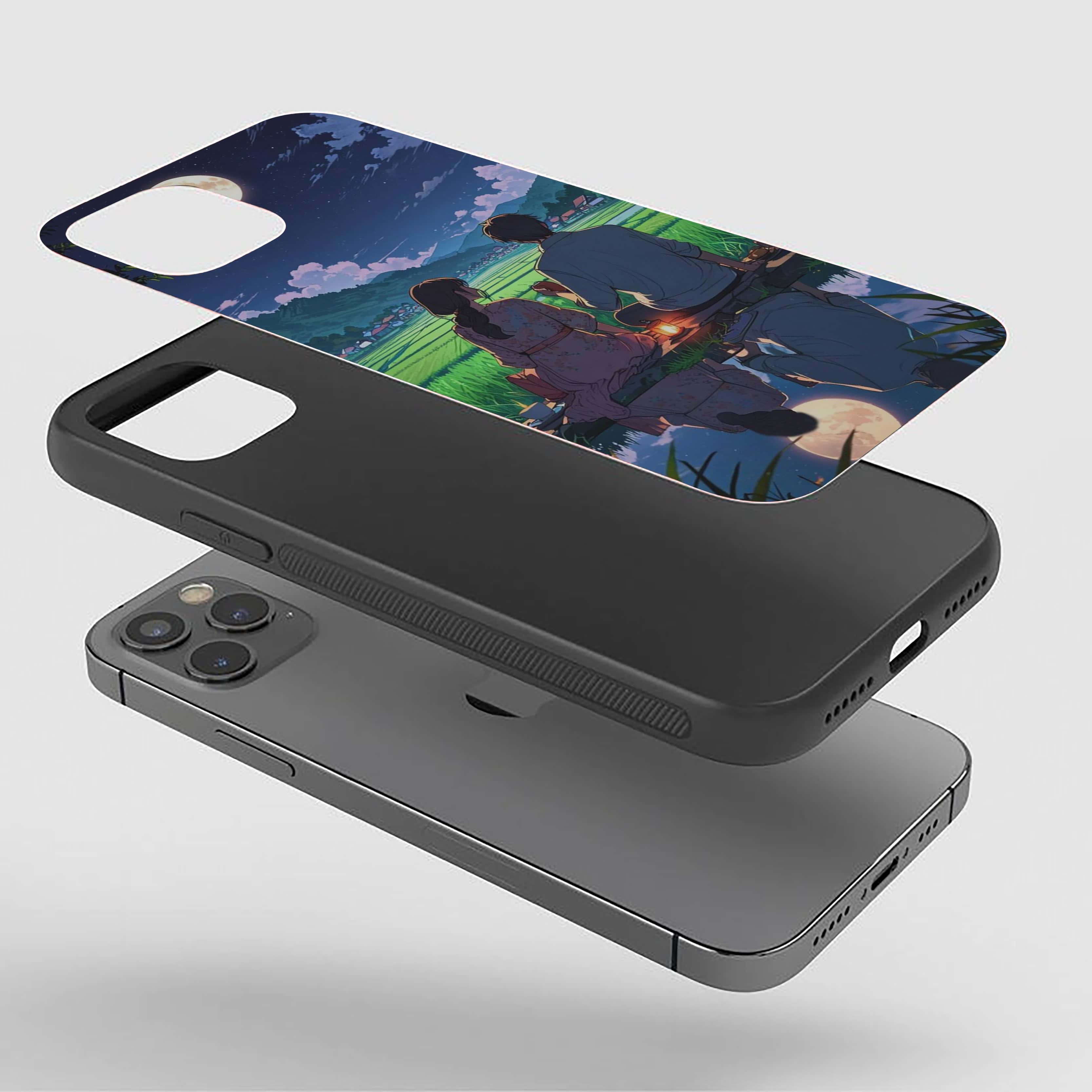 Couple With Lamp Girls Silicone Armored Phone Case