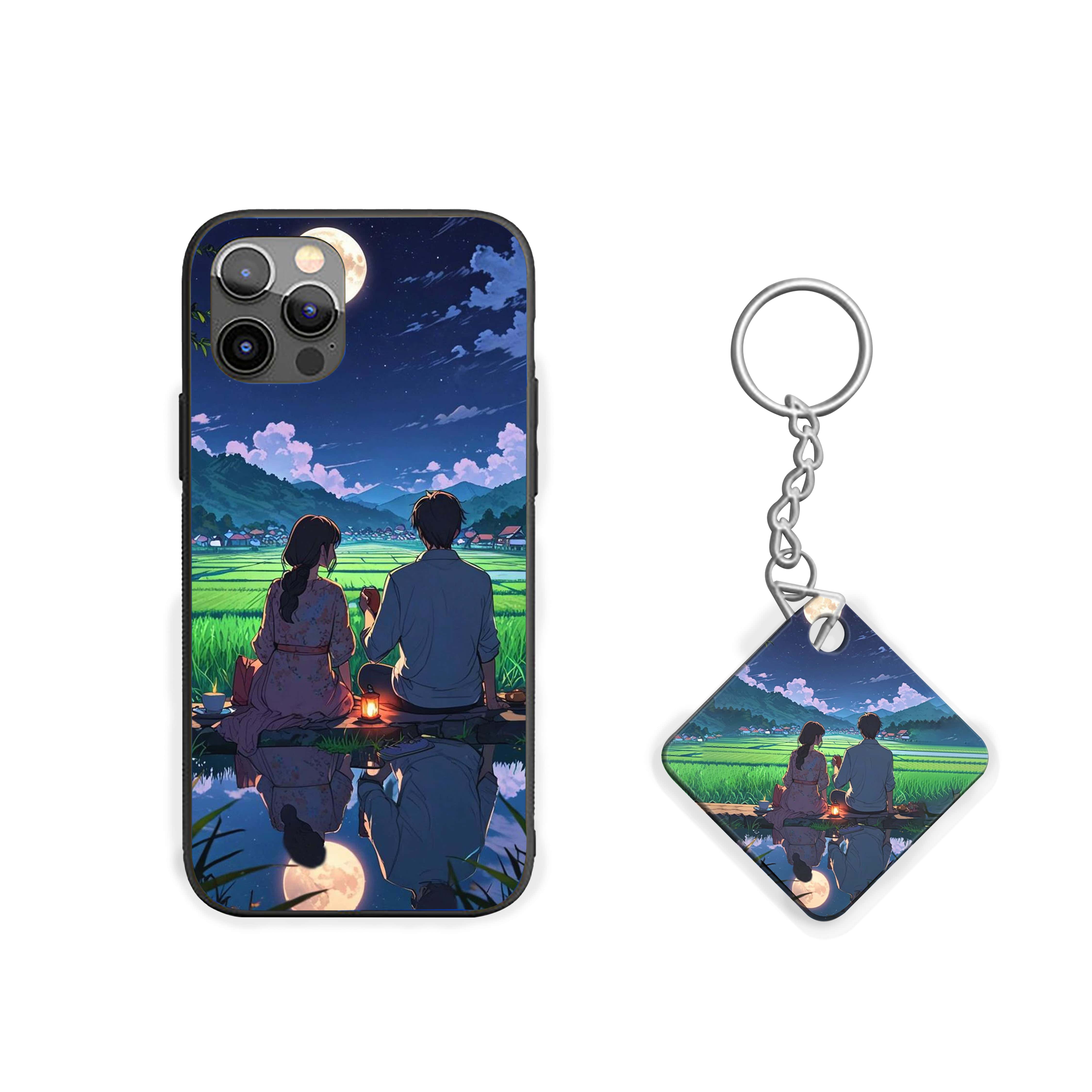 Couple With Lamp Girls Silicone Armored Phone Case