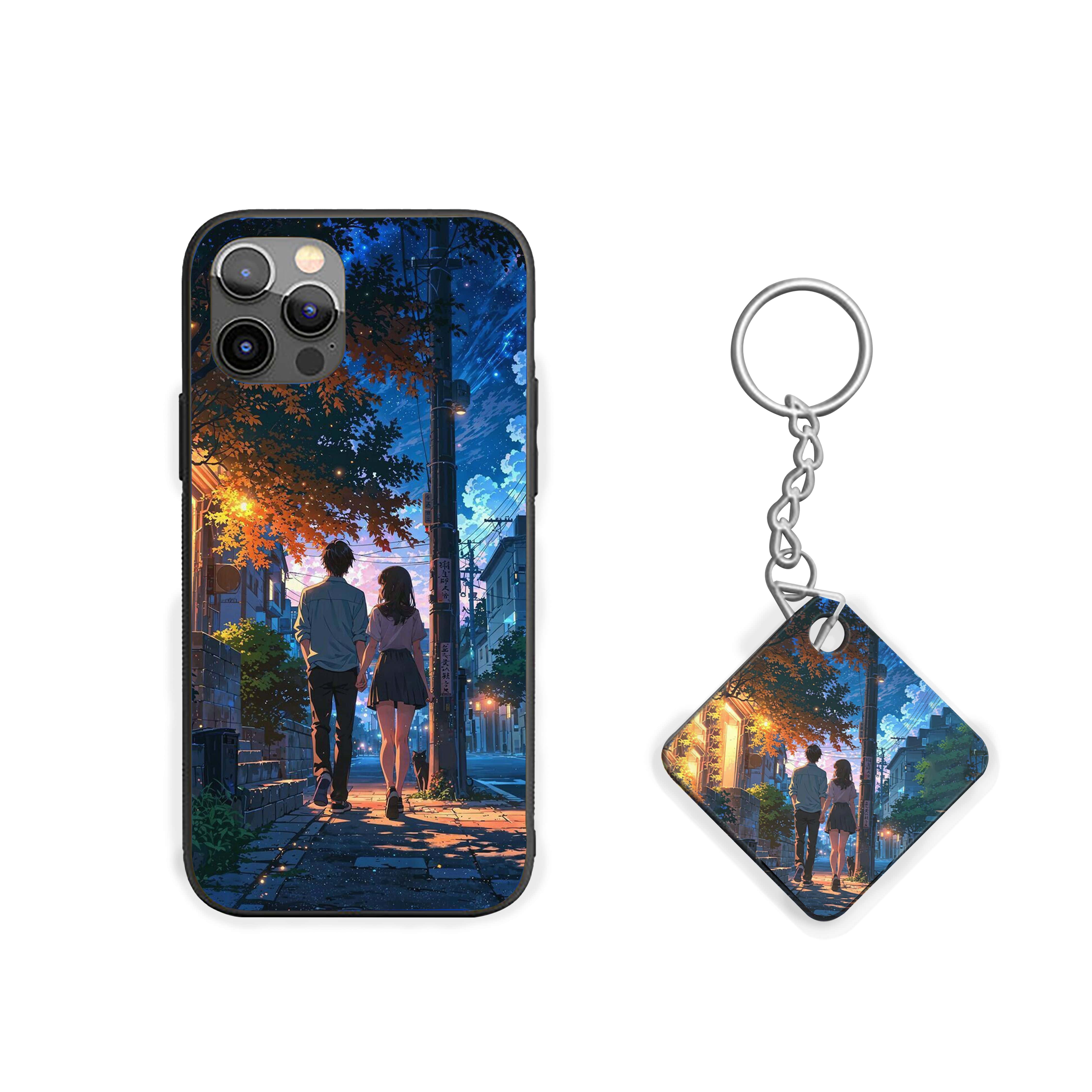 Walking Couple Girls Silicone Armored Phone Case