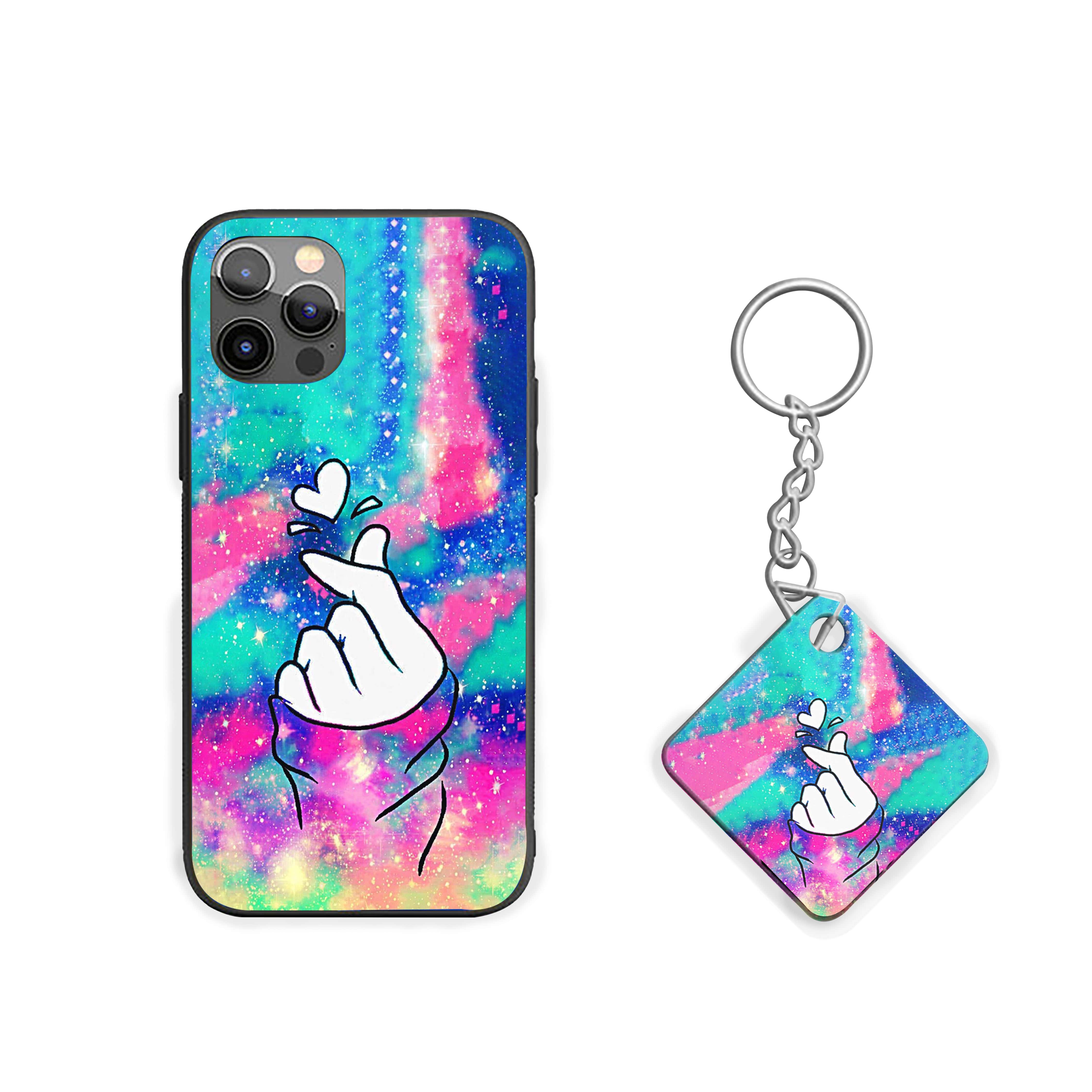 Girl Picking Heart Silicone Armored Phone Case