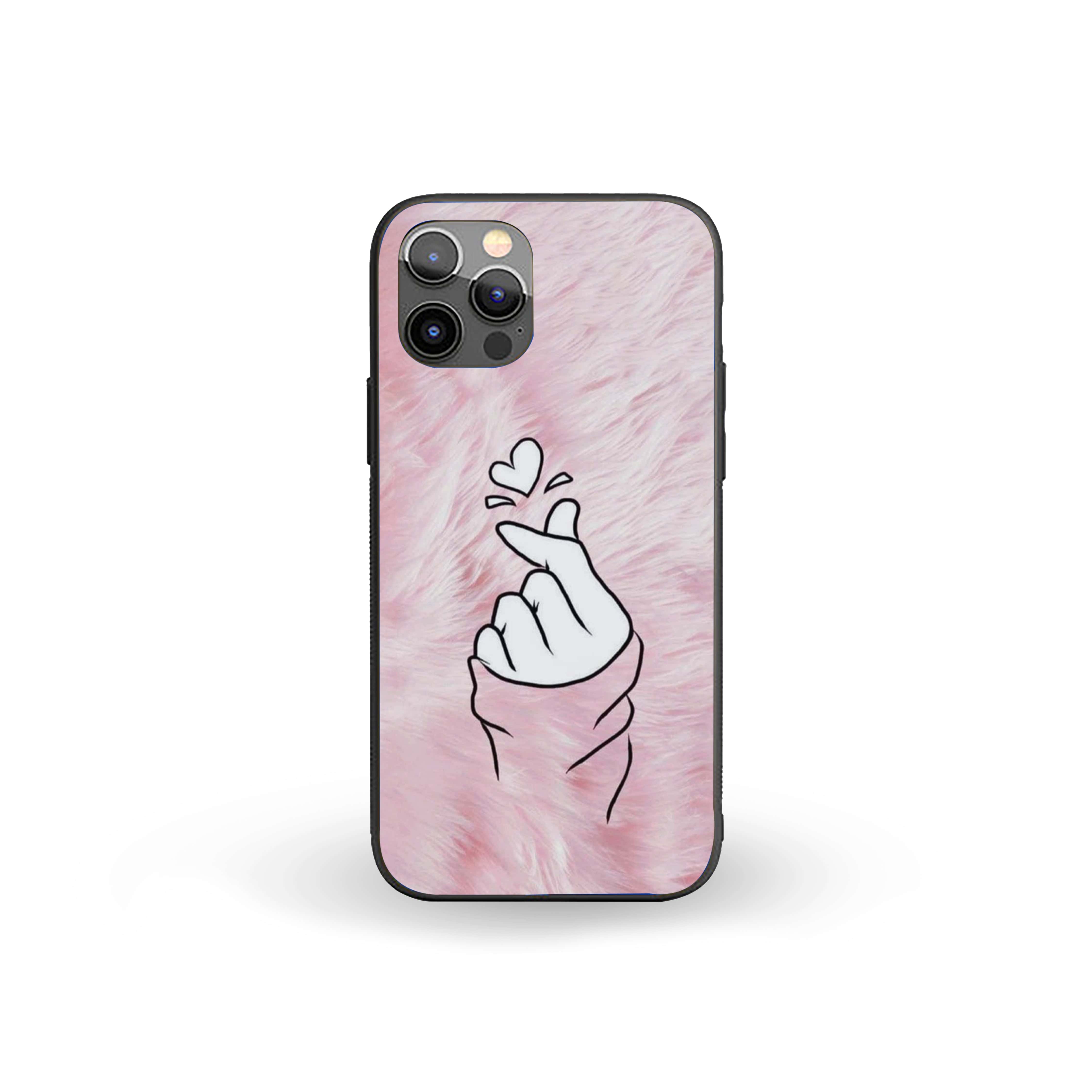 Heart picking Love Theme Girls Silicone Armored Phone Case