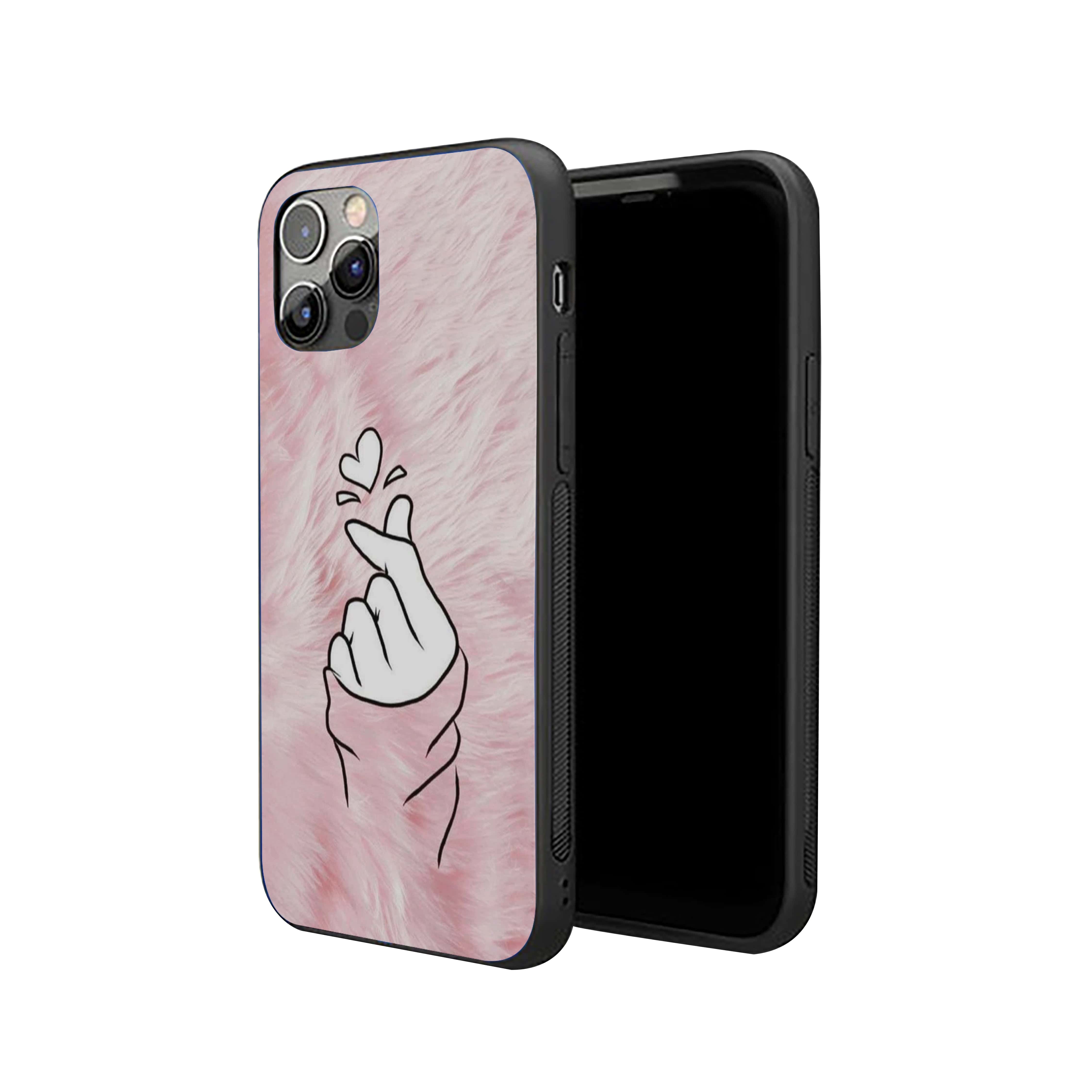 Heart picking Love Theme Girls Silicone Armored Phone Case