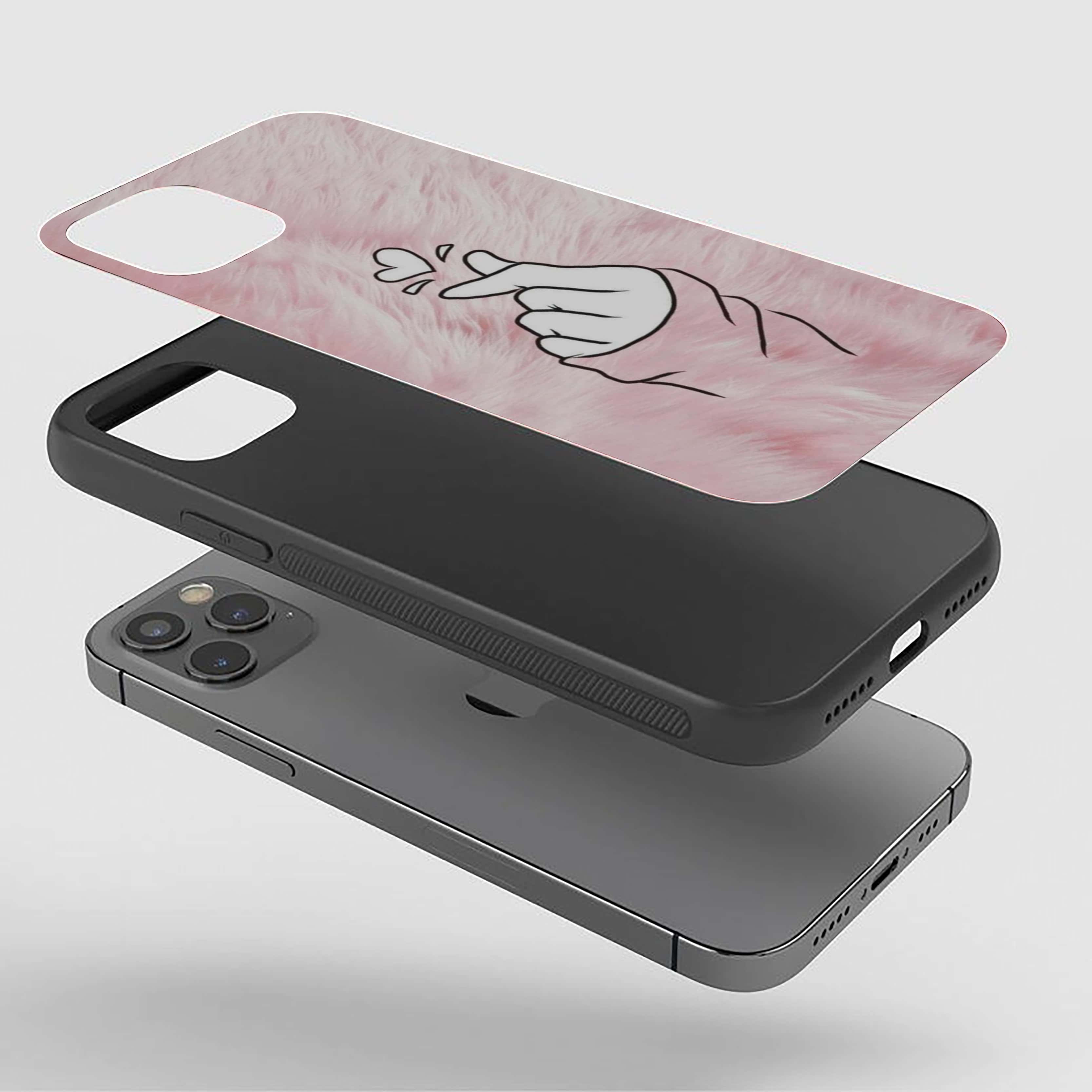 Heart picking Love Theme Girls Silicone Armored Phone Case