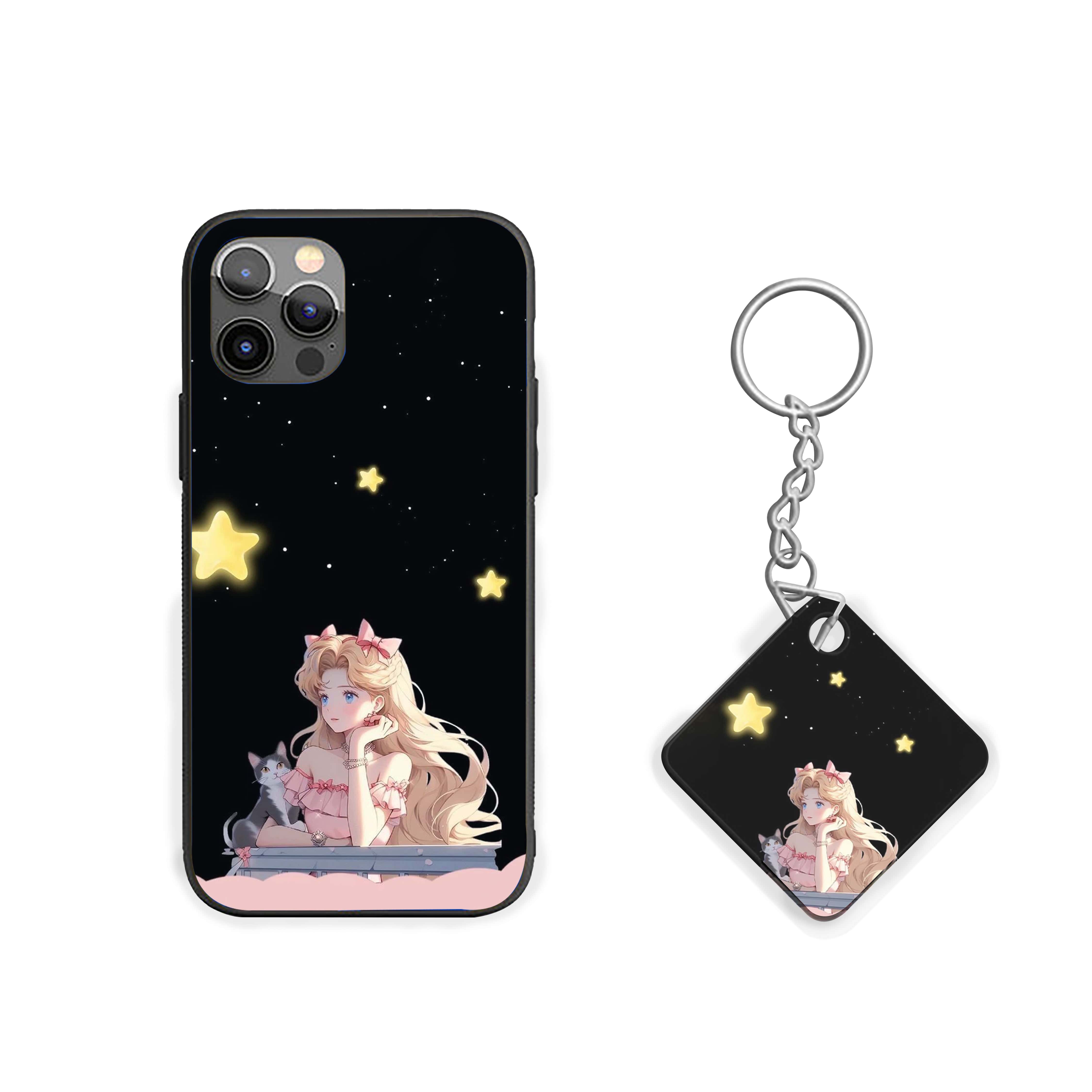 Pretty Girl With A Cat Girls Silicone Armored Phone Case