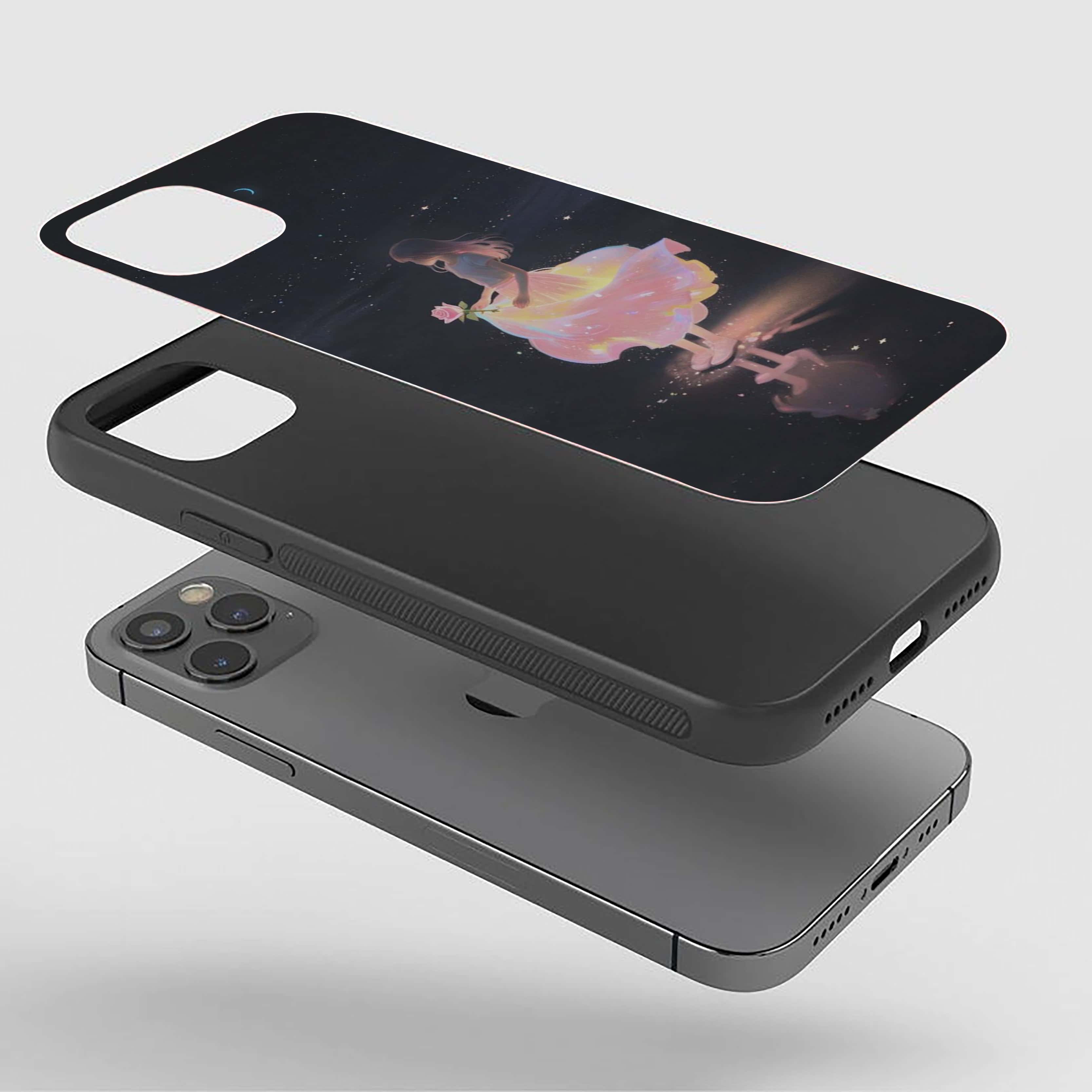 Pretty Dreamgirl With Flower Girls Silicone Armored Phone Case