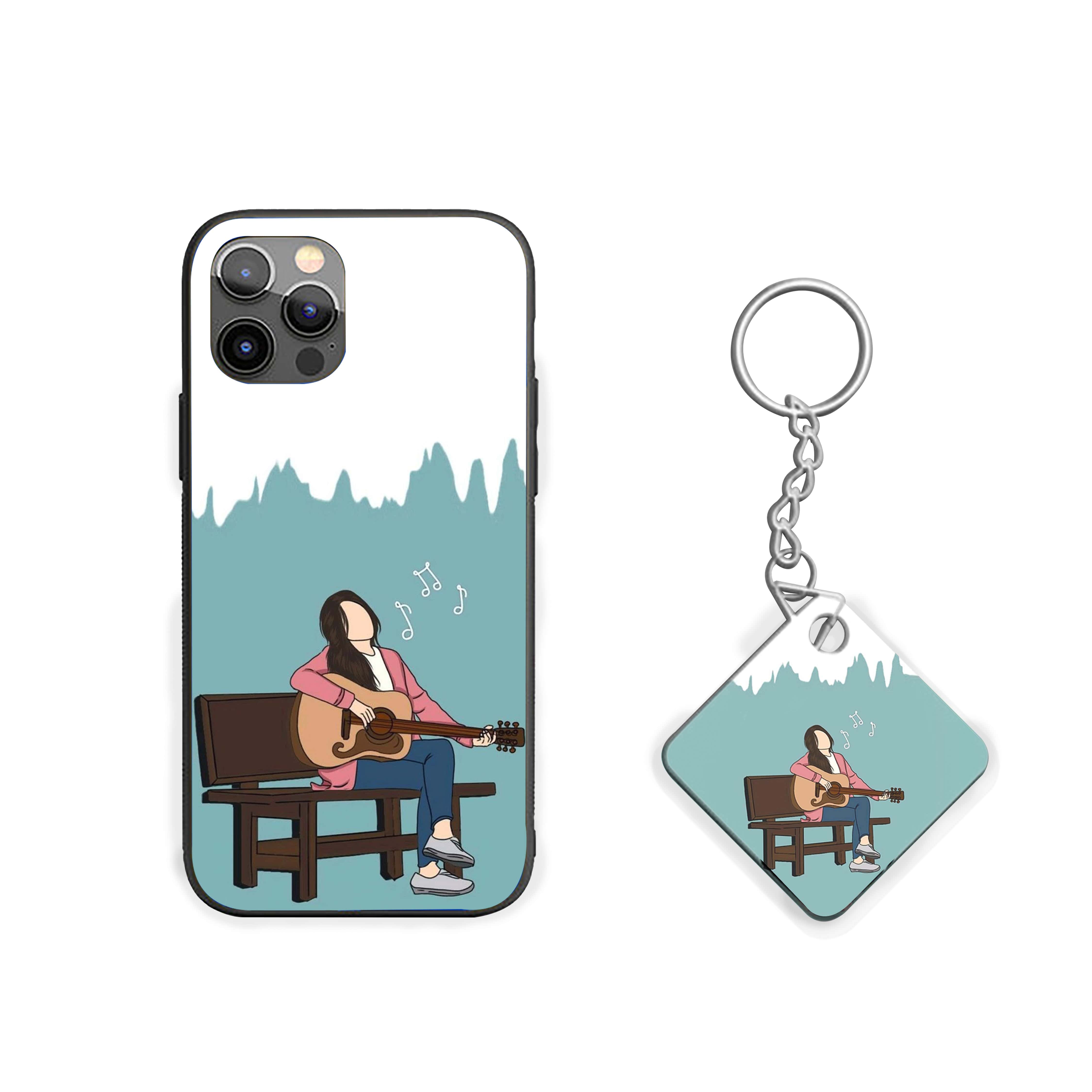 Guitar Girl Girls Silicone Armored Phone Case