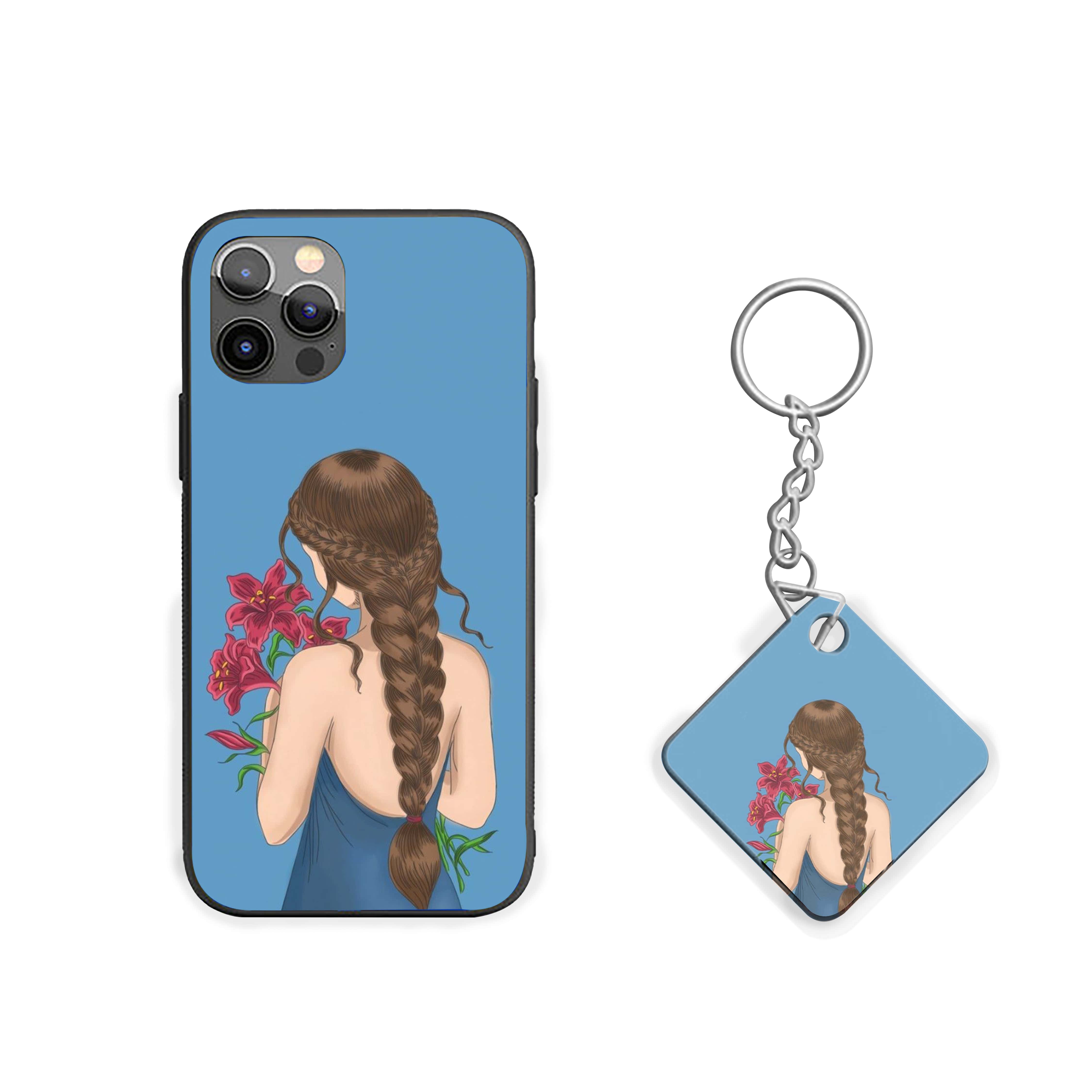 Girl With Oleander Flowers Girls Silicone Armored Phone Case