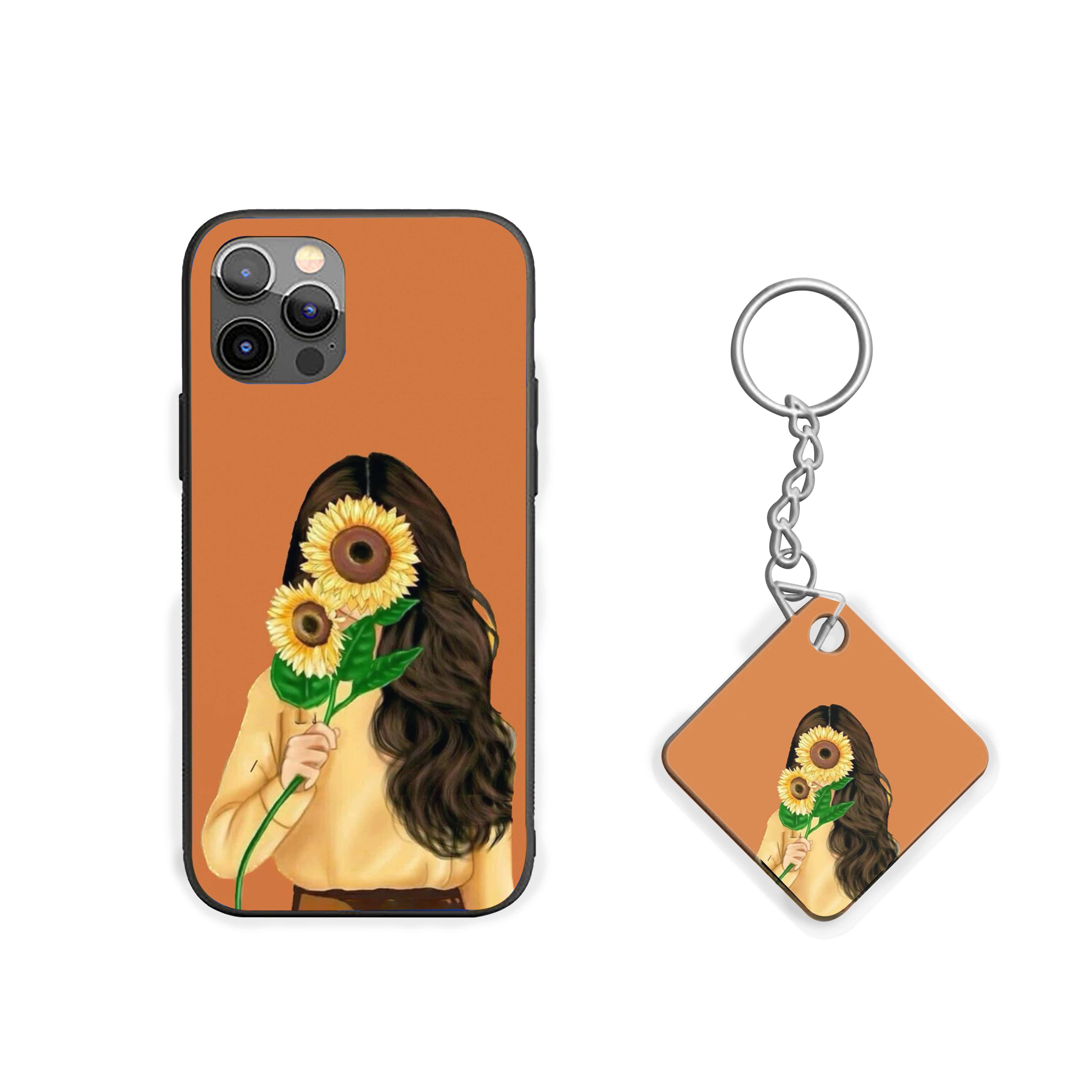 Girl With Sunflower Girls Silicone Armored Phone Case