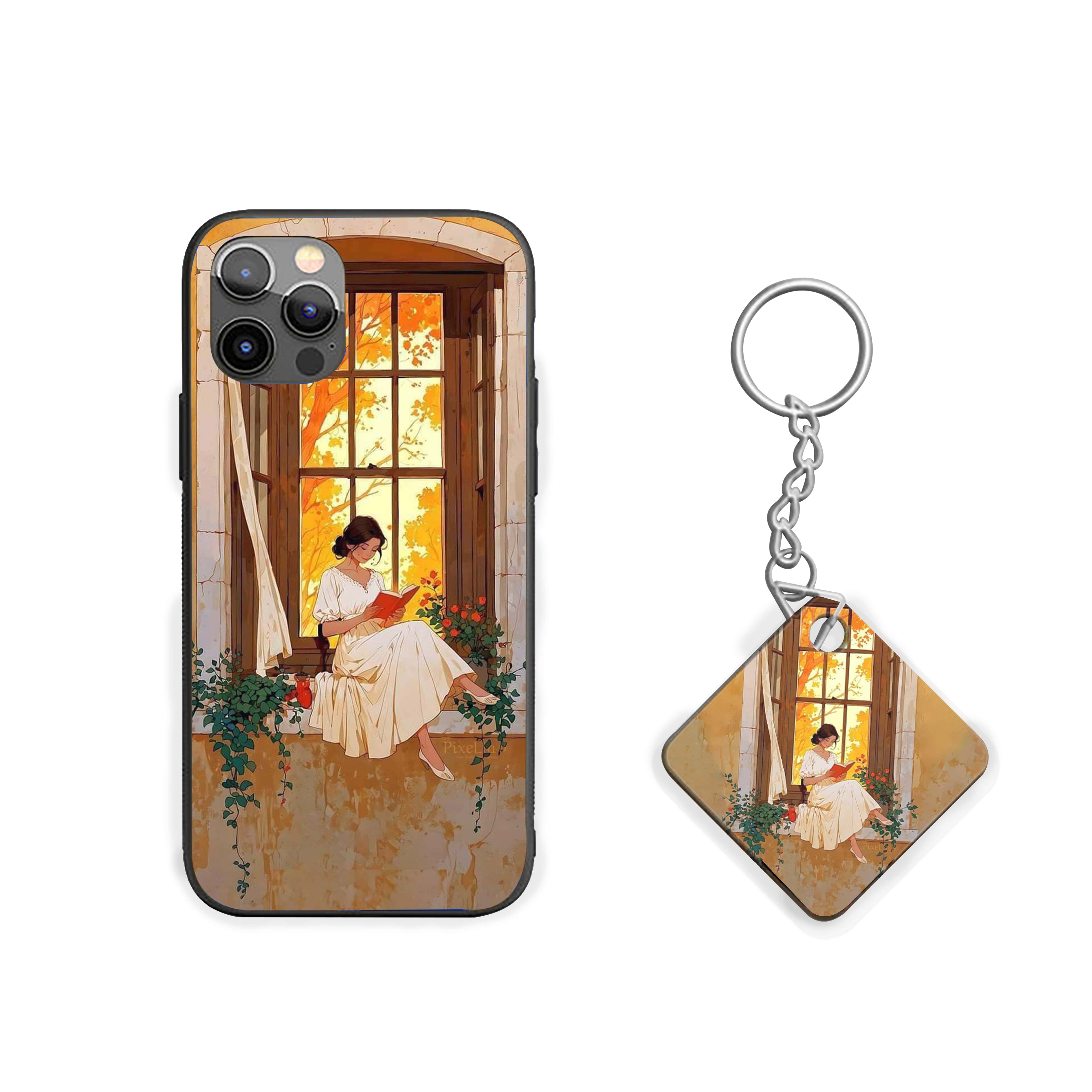 Girl Sitting On Window Silicone Armored Phone Case