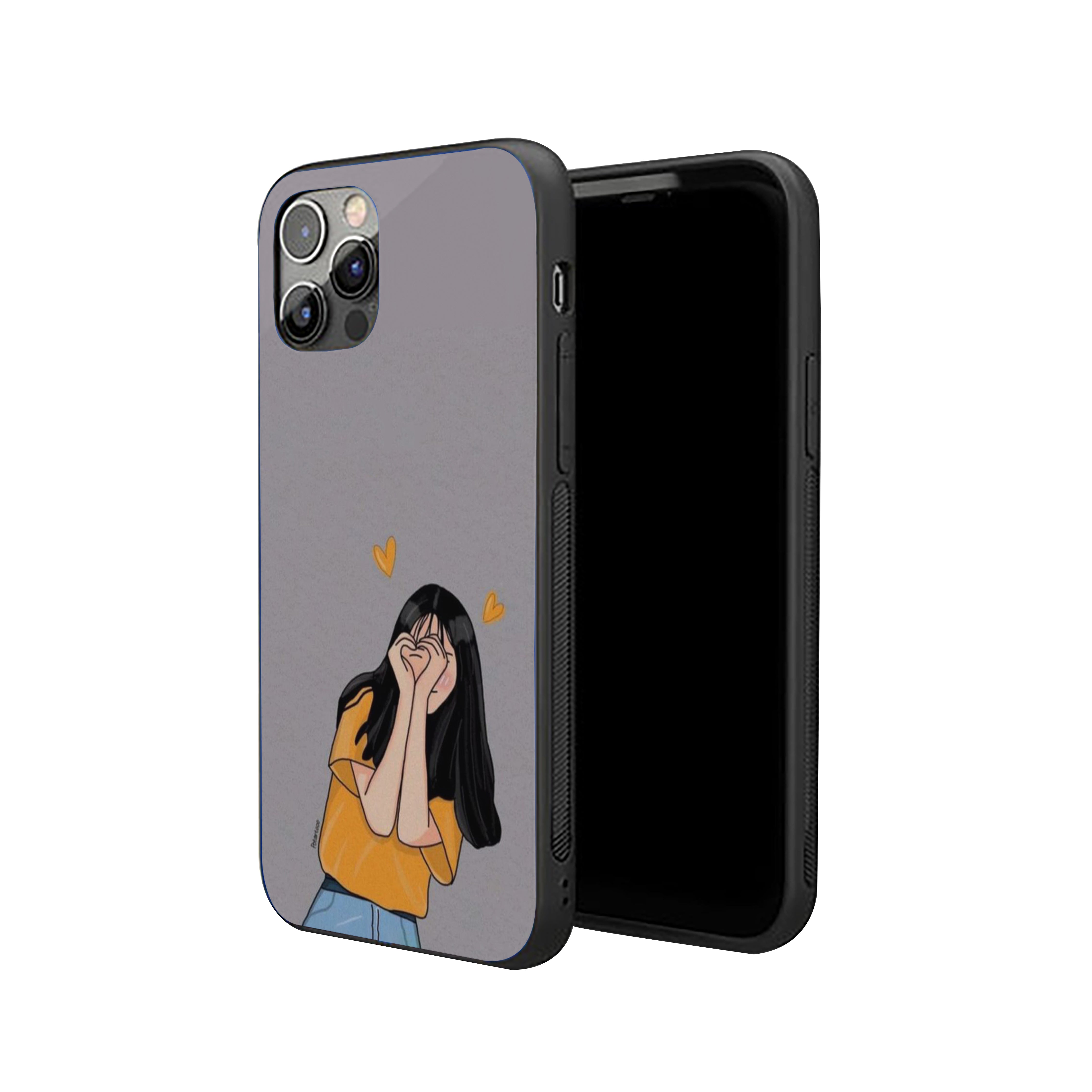 Girls Spreading love Silicone Armored Phone Case