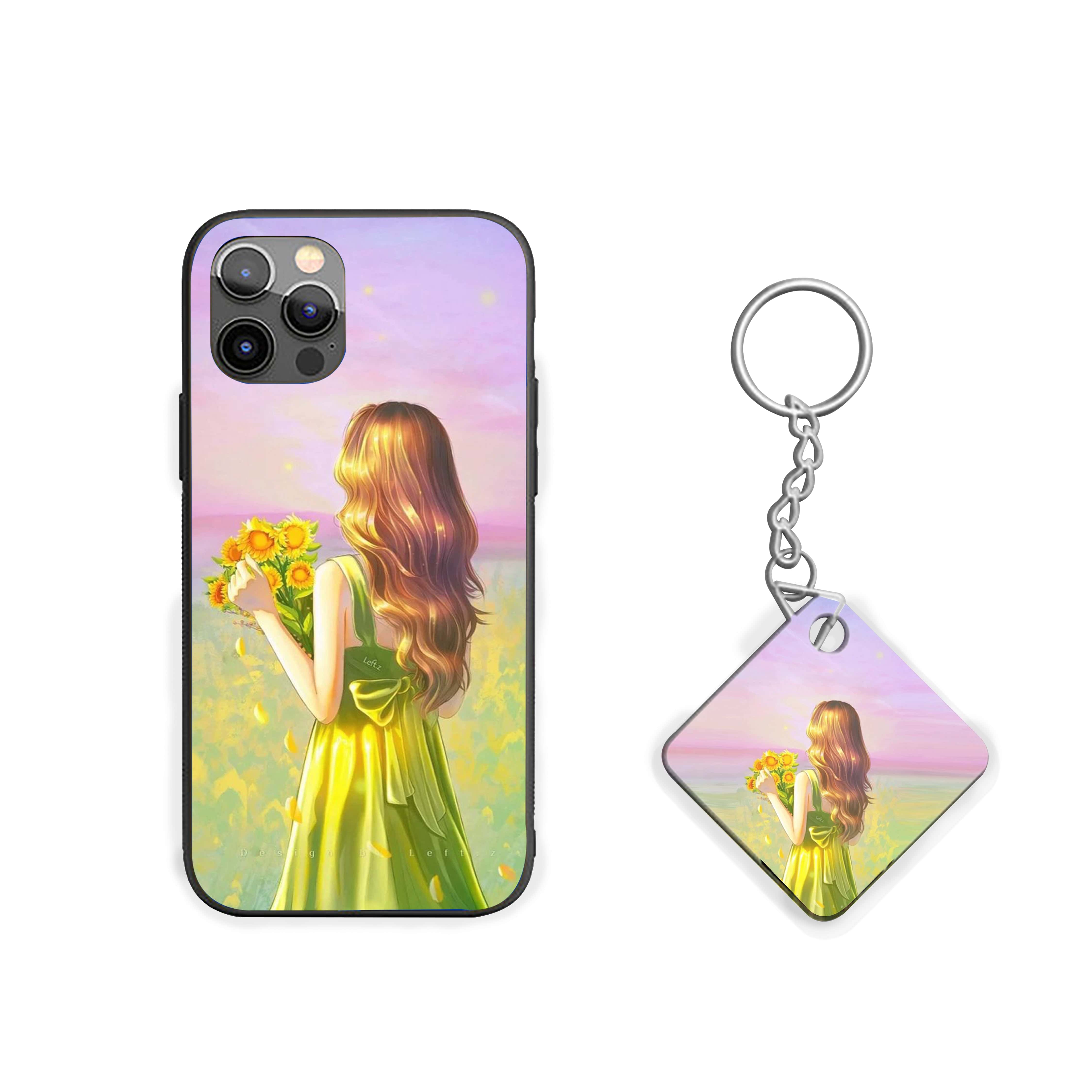 Girl Holding Sunflowers Silicone Armored Phone Case