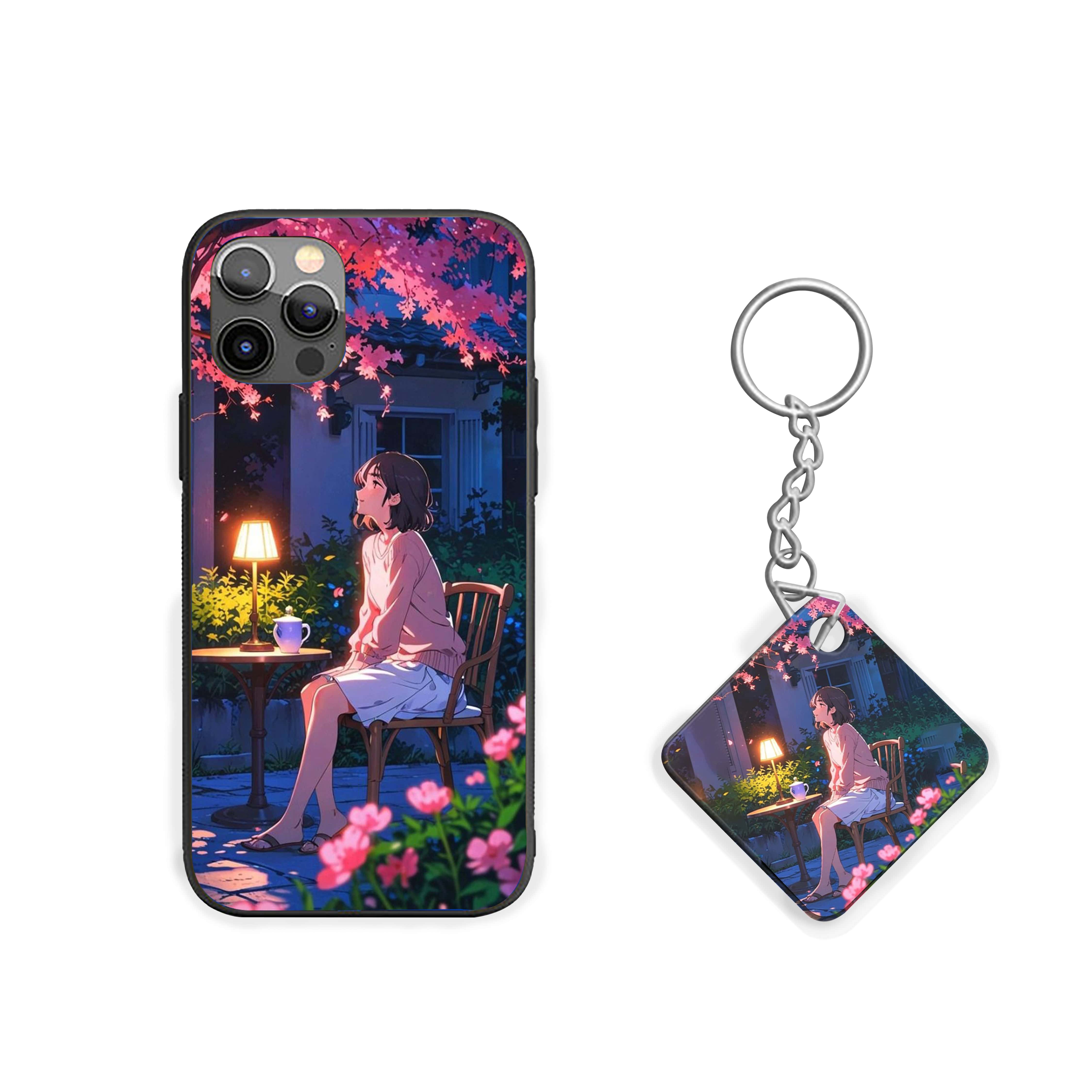 Girl With A Night Lamp Silicone Armored Phone Case