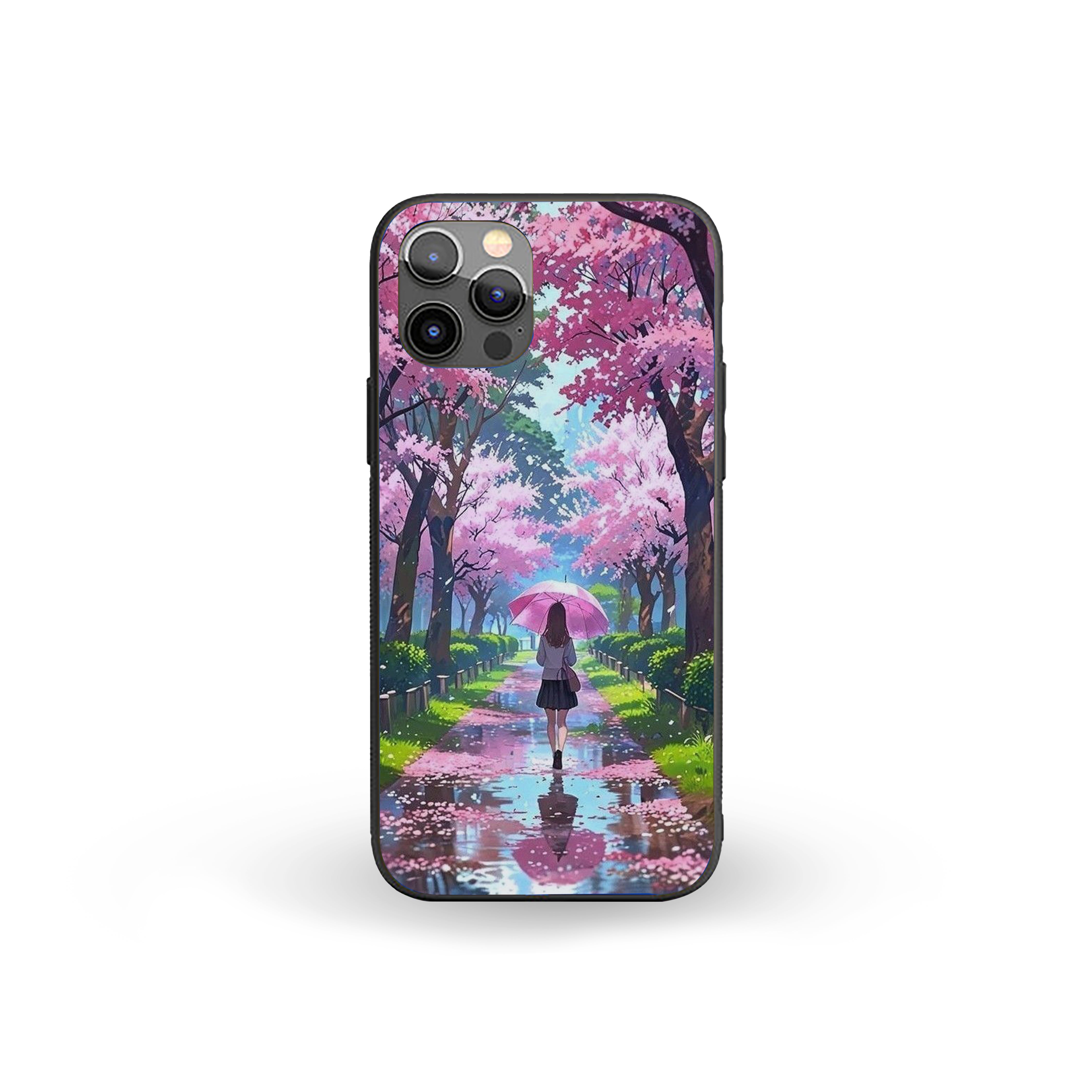 Natural beauty Girls Silicone Armored Phone Case