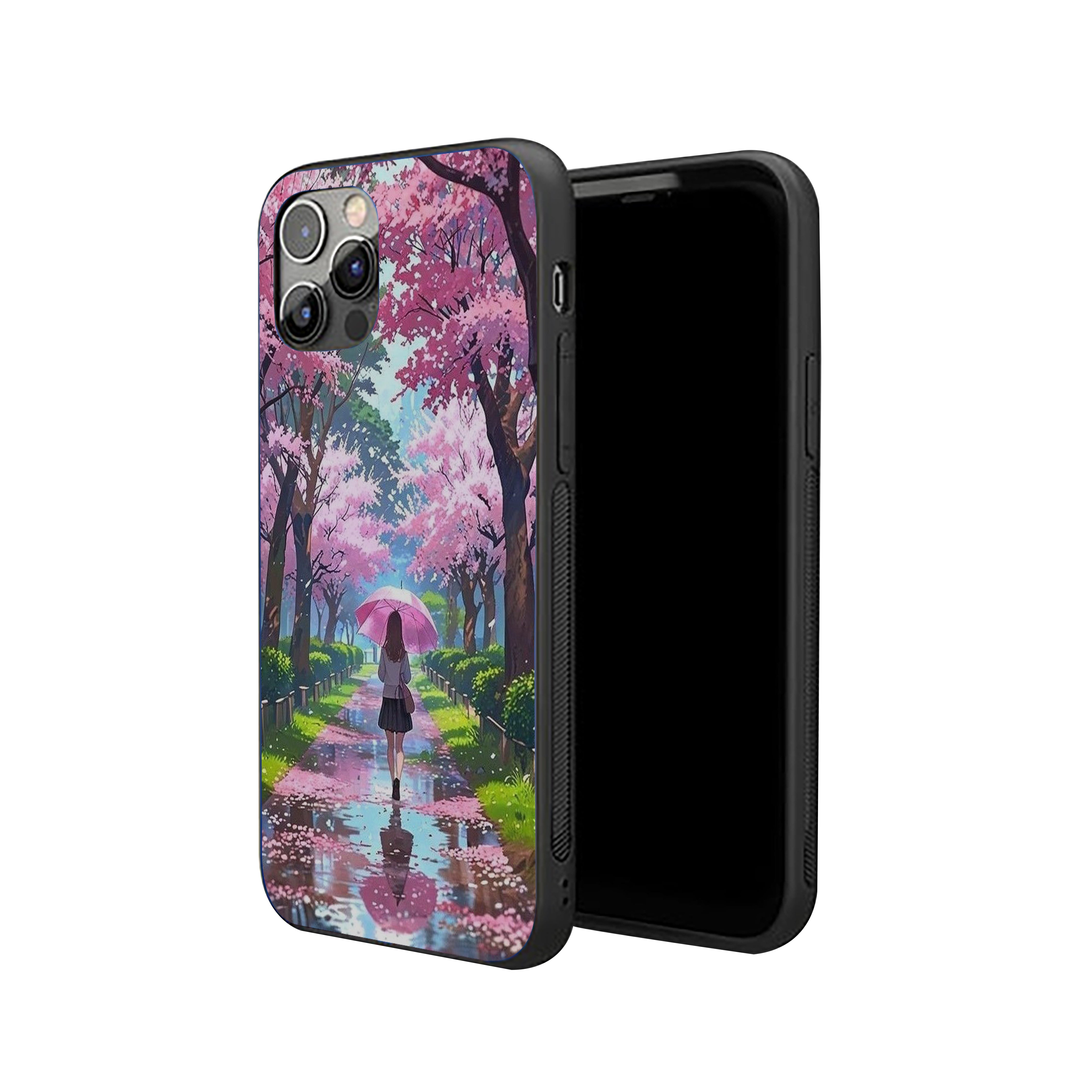 Natural beauty Girls Silicone Armored Phone Case