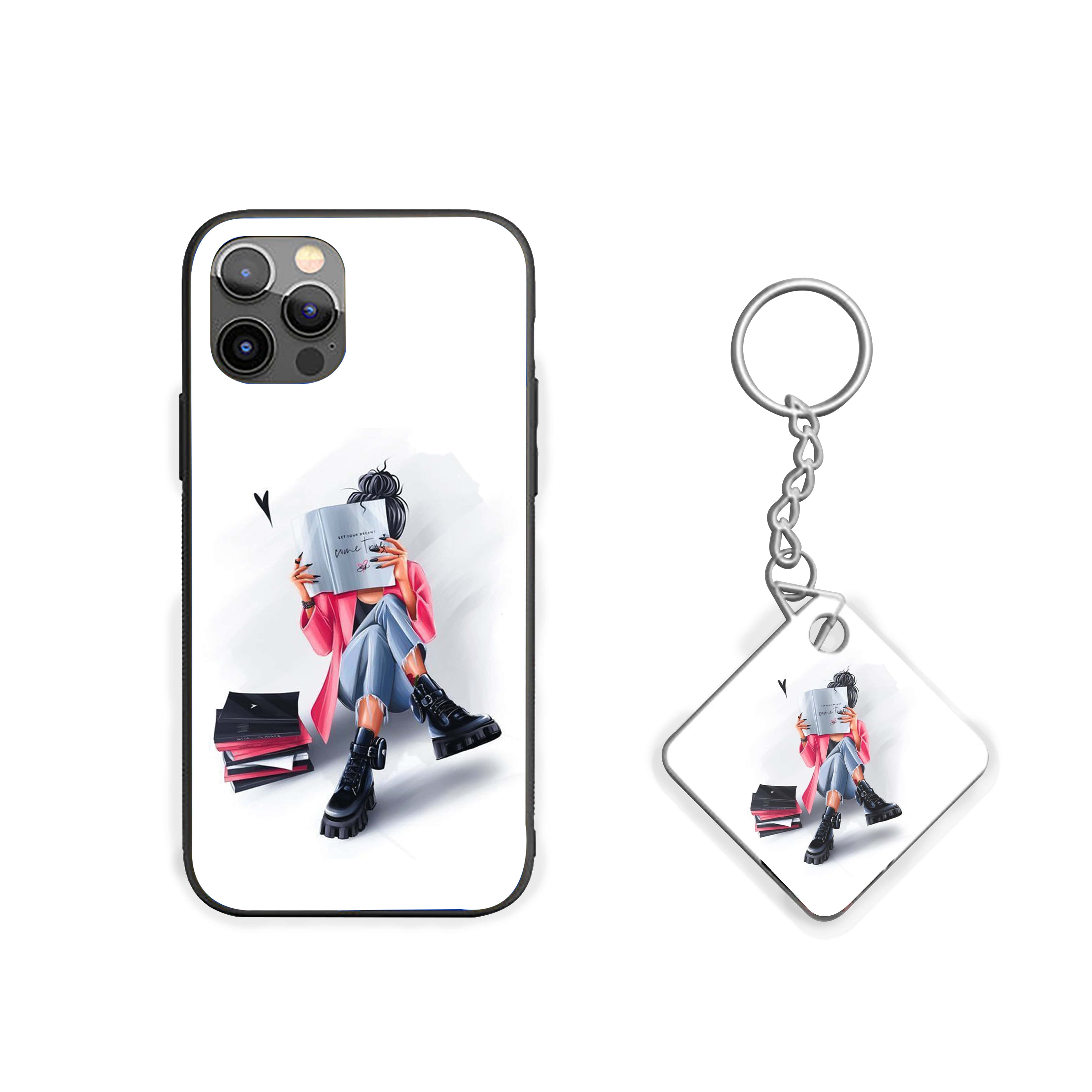 Girl In Reading Pose Silicone Armored Phone Case