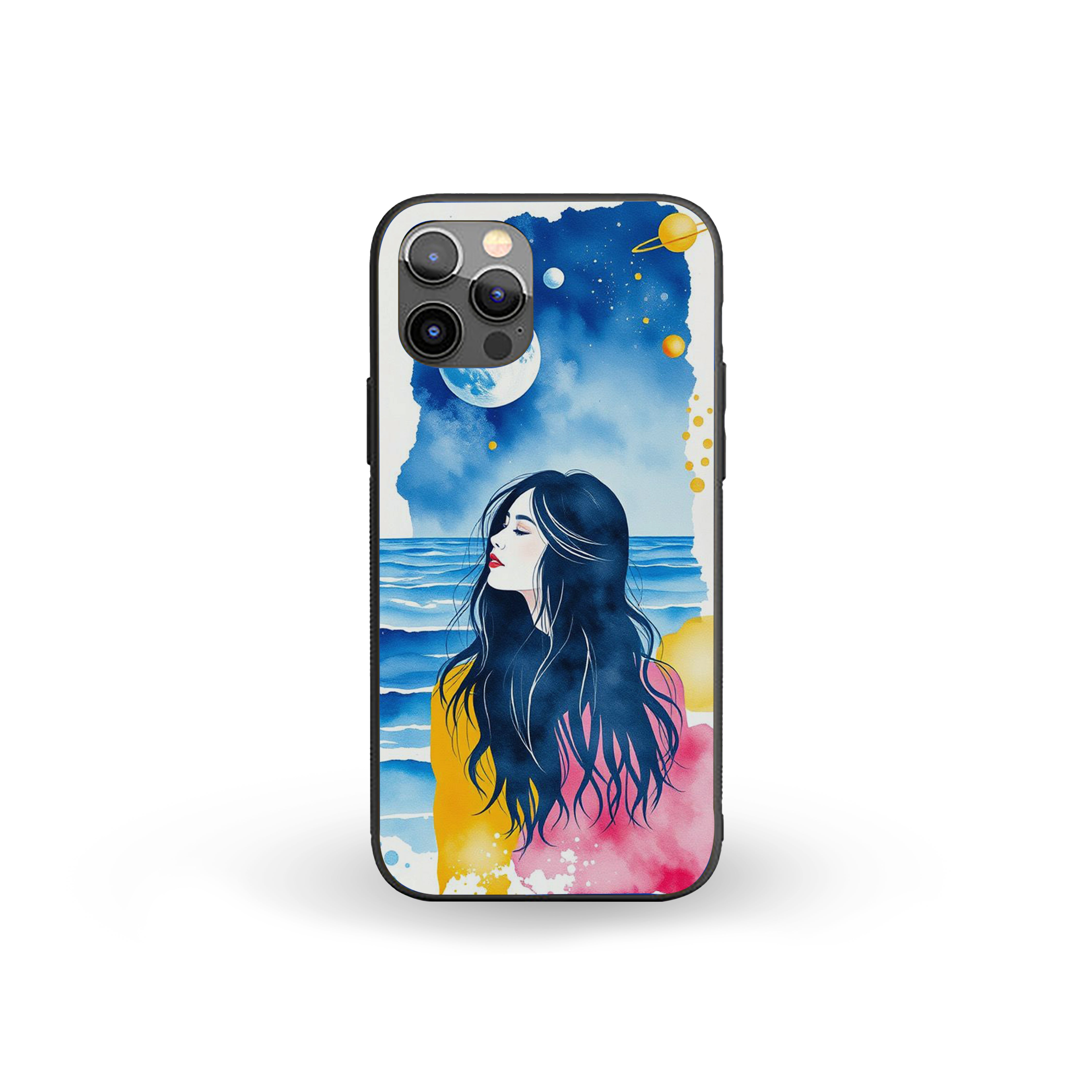 Girl In A Peaceful Atmosphere Silicone Armored Phone Case