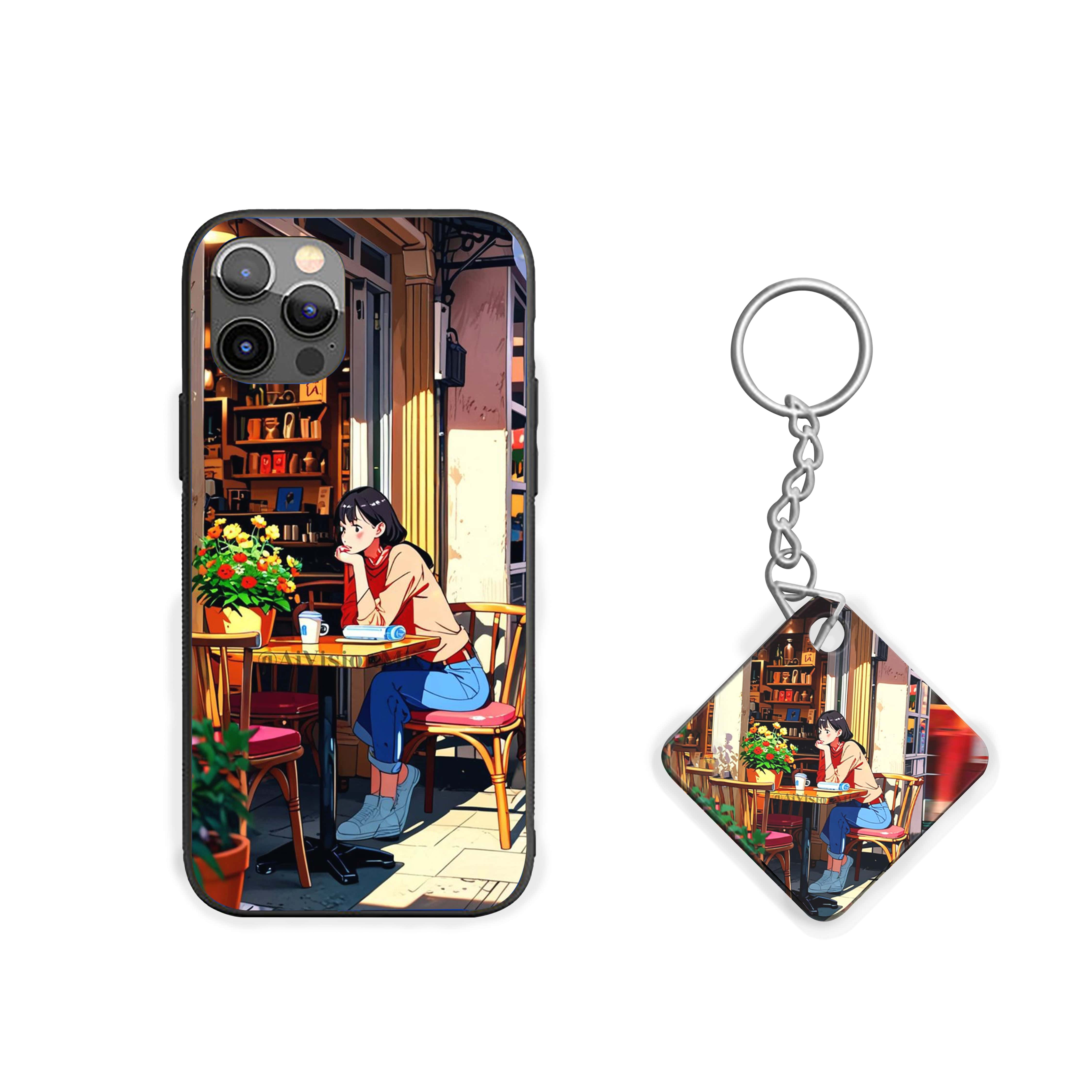 Girl At The Dyning Table Silicone Armored Phone Case