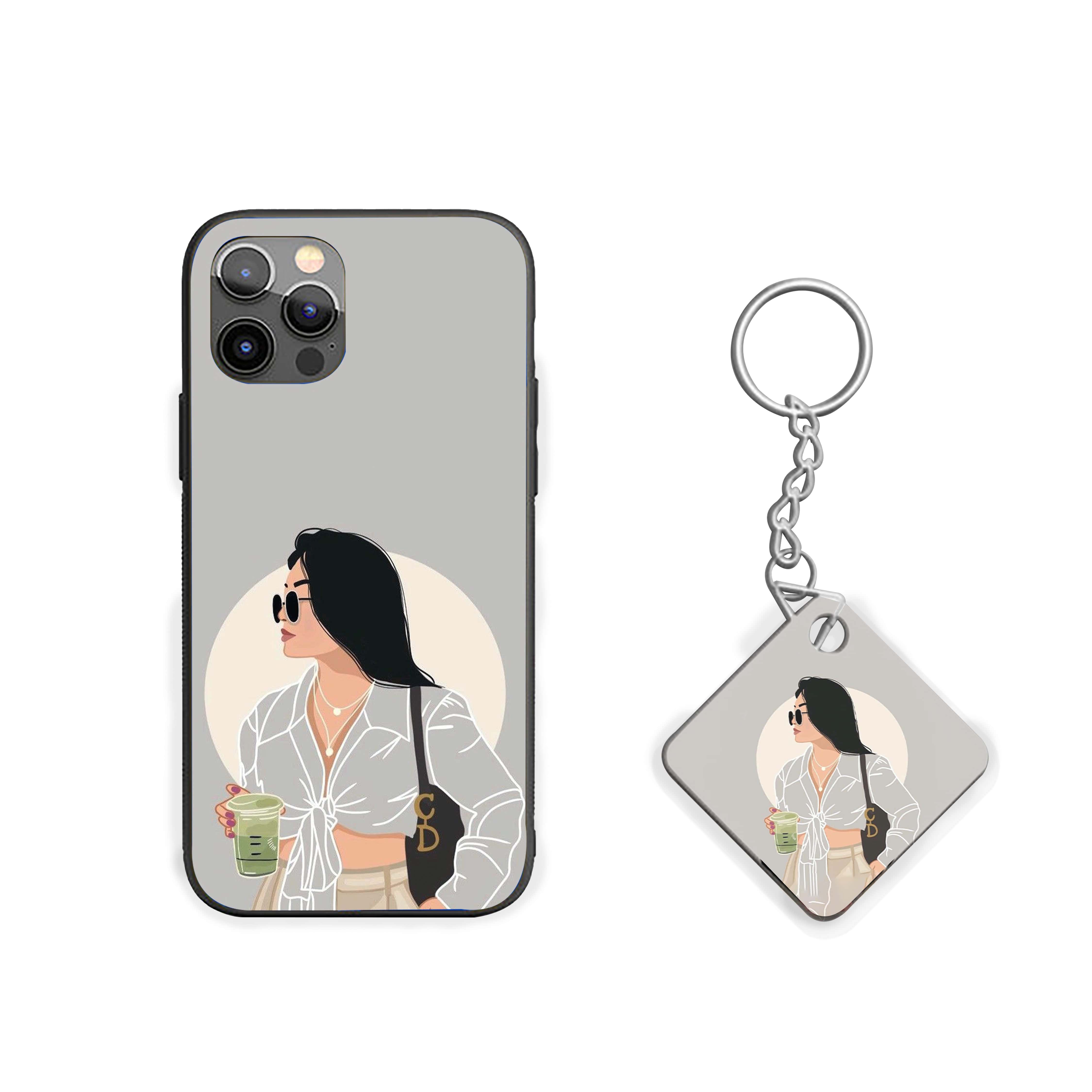 Girl With Black Sunglasses Silicone Armored Phone Case