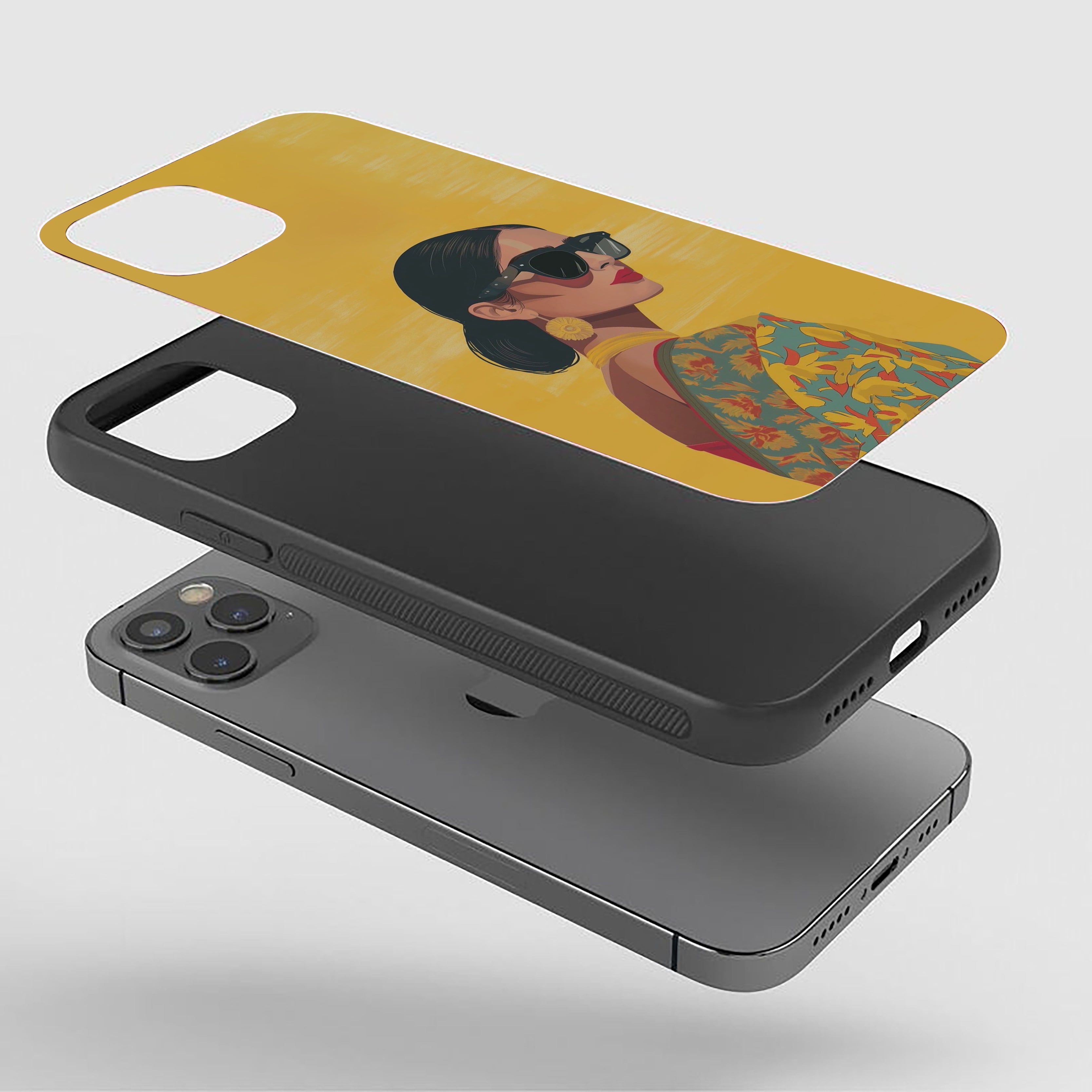 Girl Modern And Artistic Look Silicone Armored Phone Case