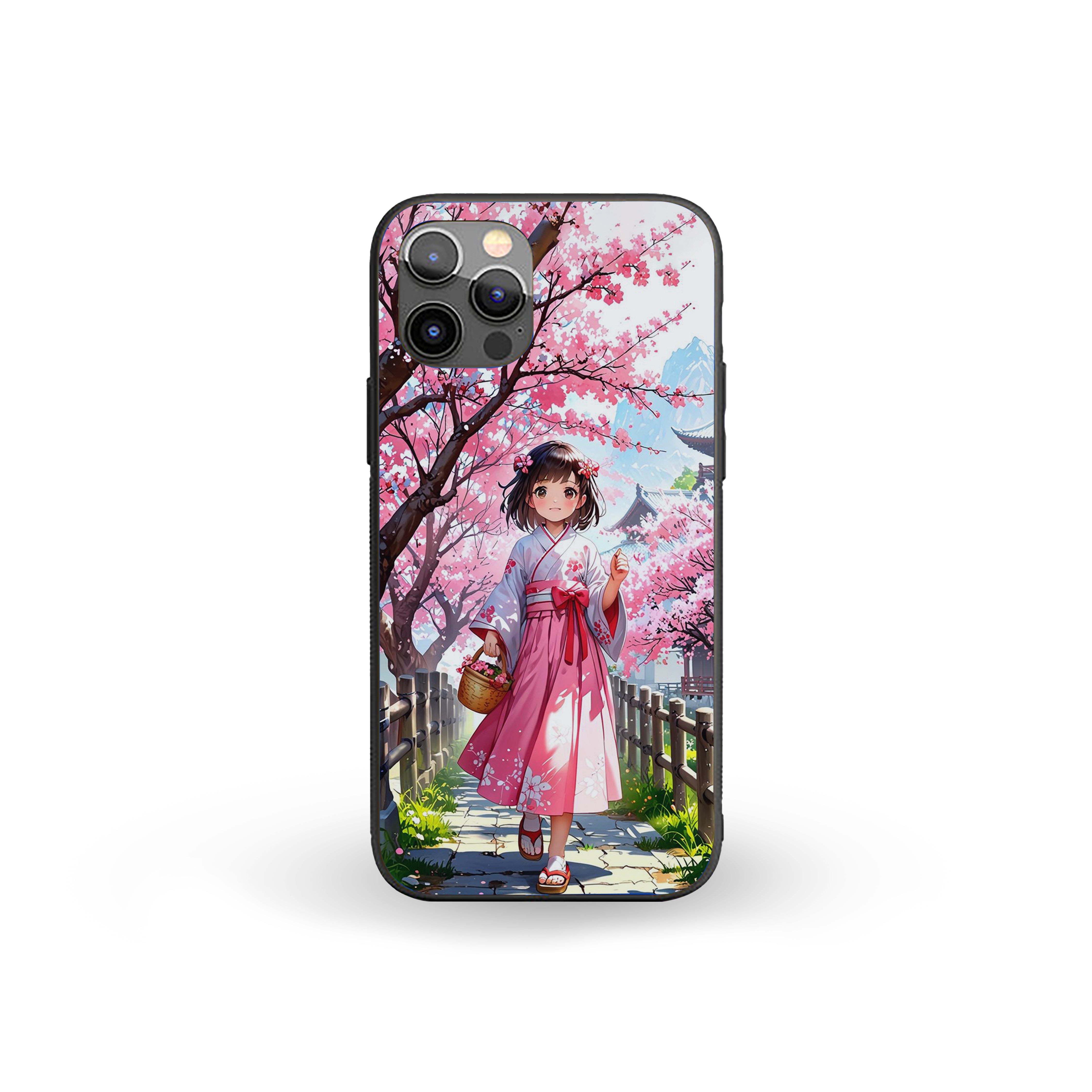 Pretty Girl With Nature Beauty Silicone Armored Phone Case
