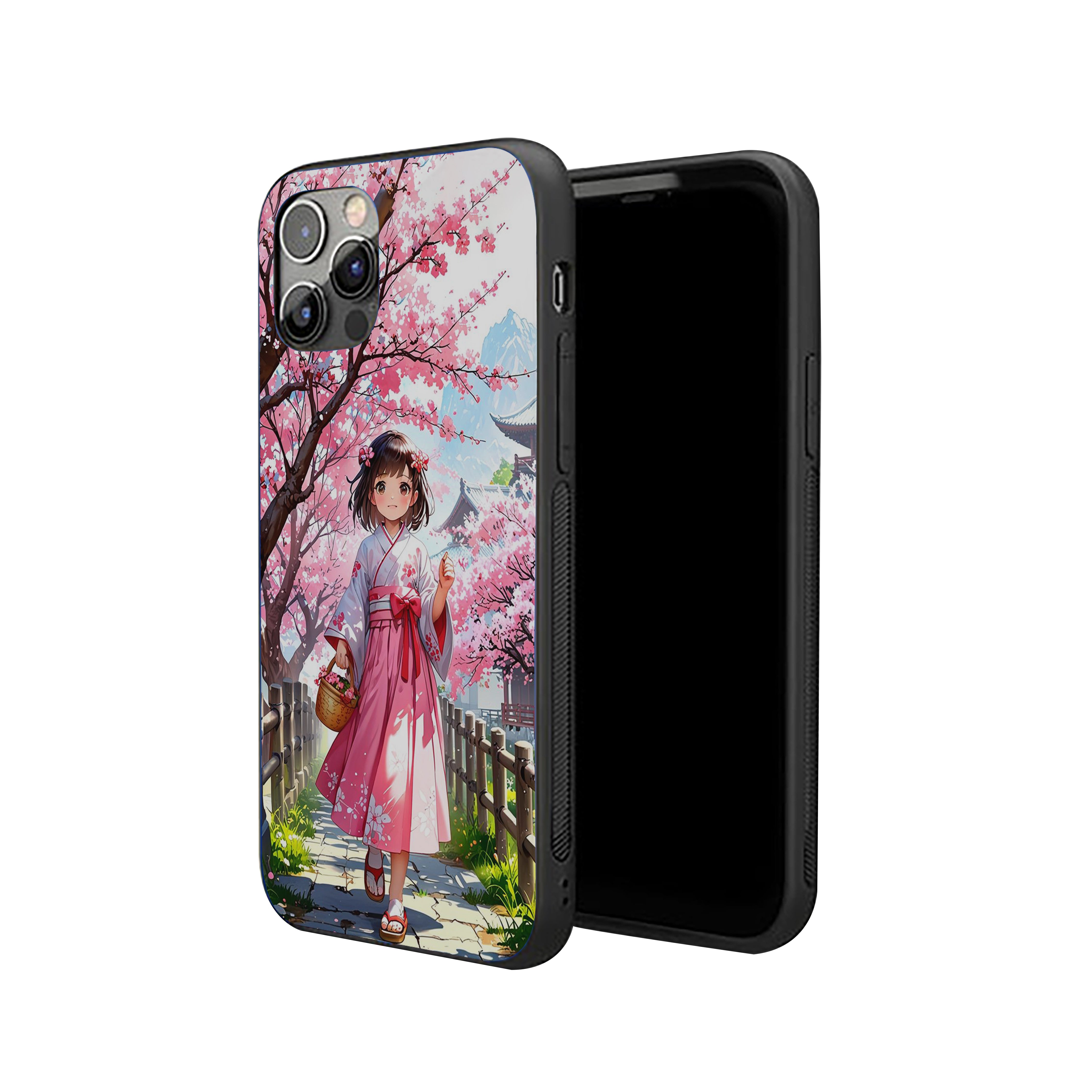 Pretty Girl With Nature Beauty Silicone Armored Phone Case
