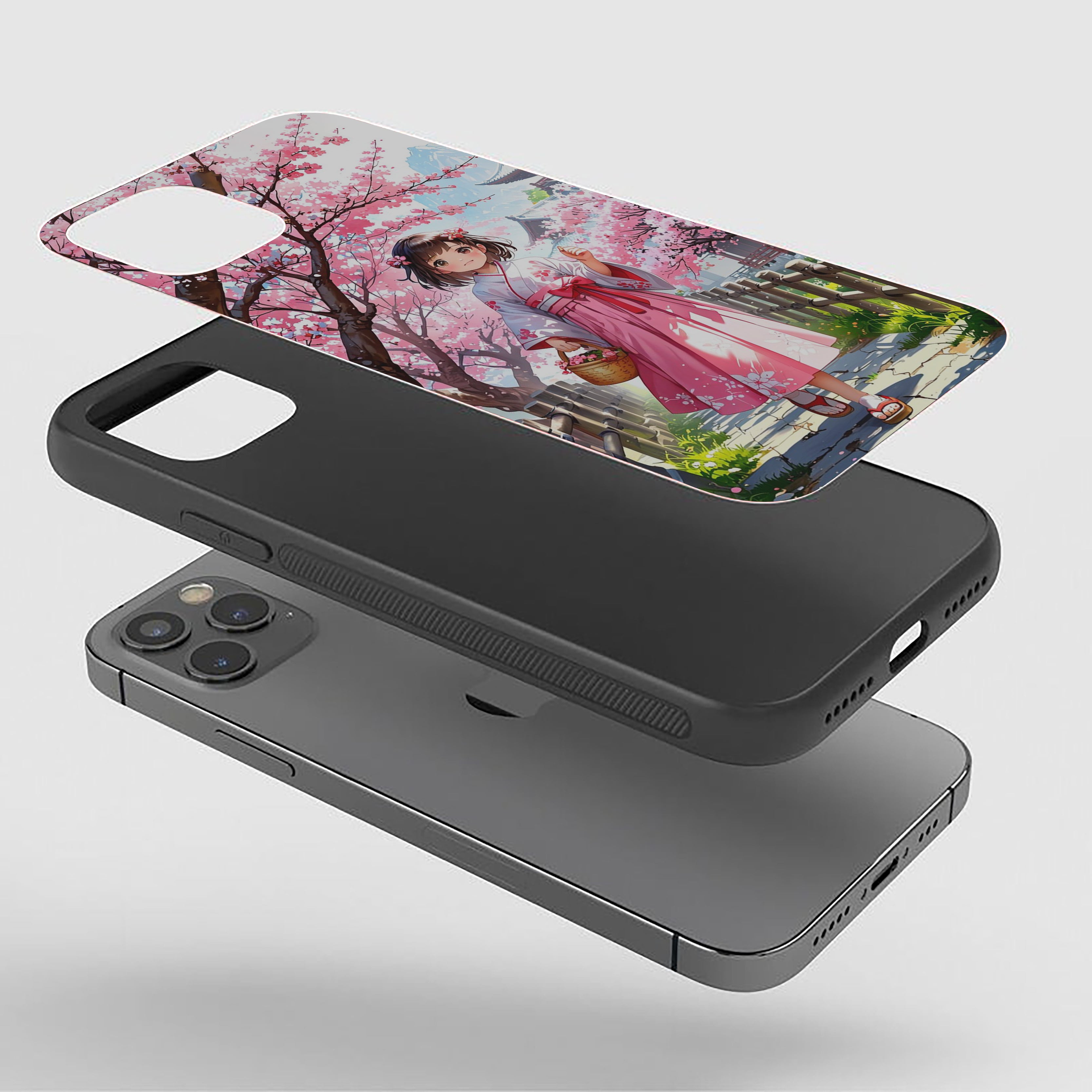 Pretty Girl With Nature Beauty Silicone Armored Phone Case