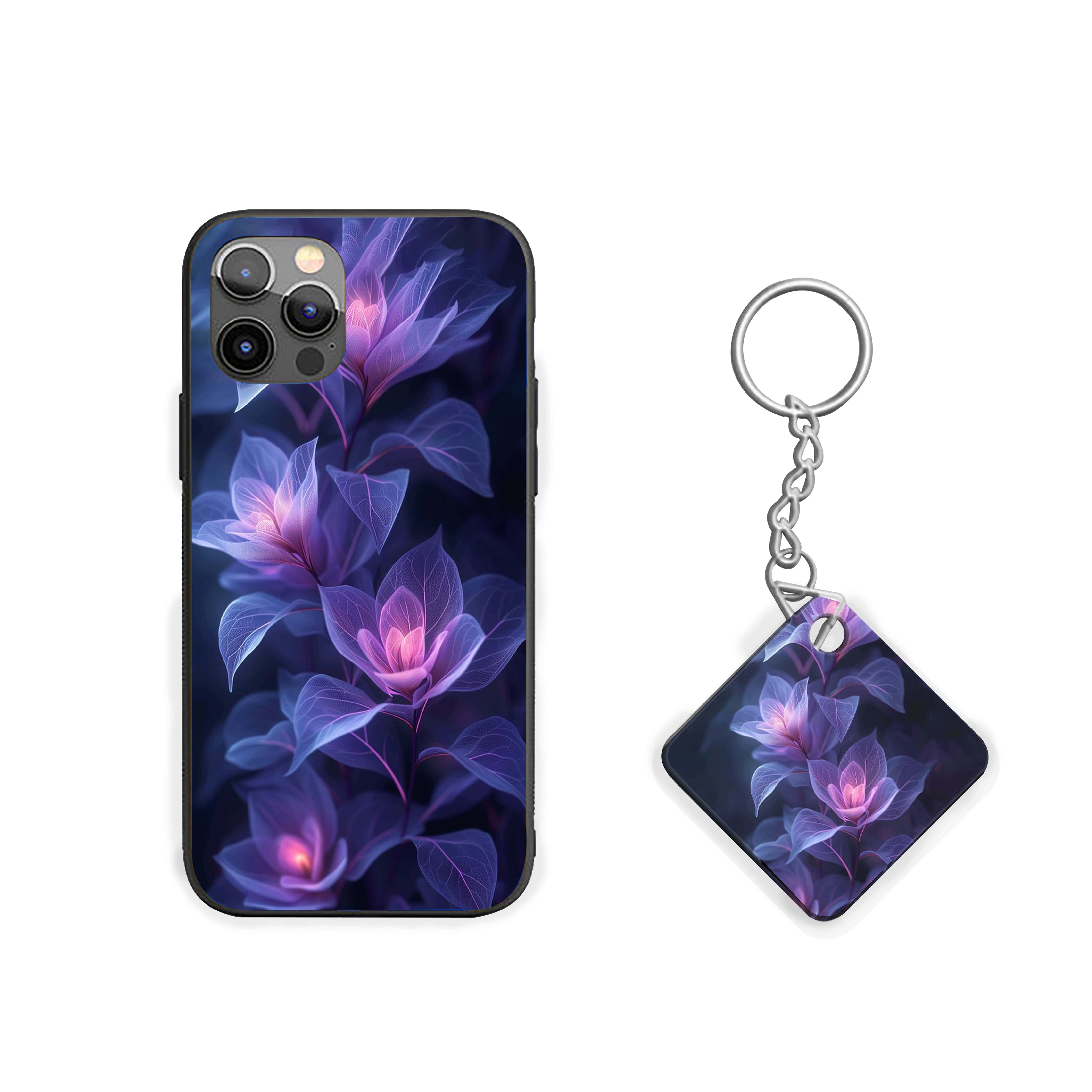 Purple And Pink Flowers Girls Silicone Armored Phone Case