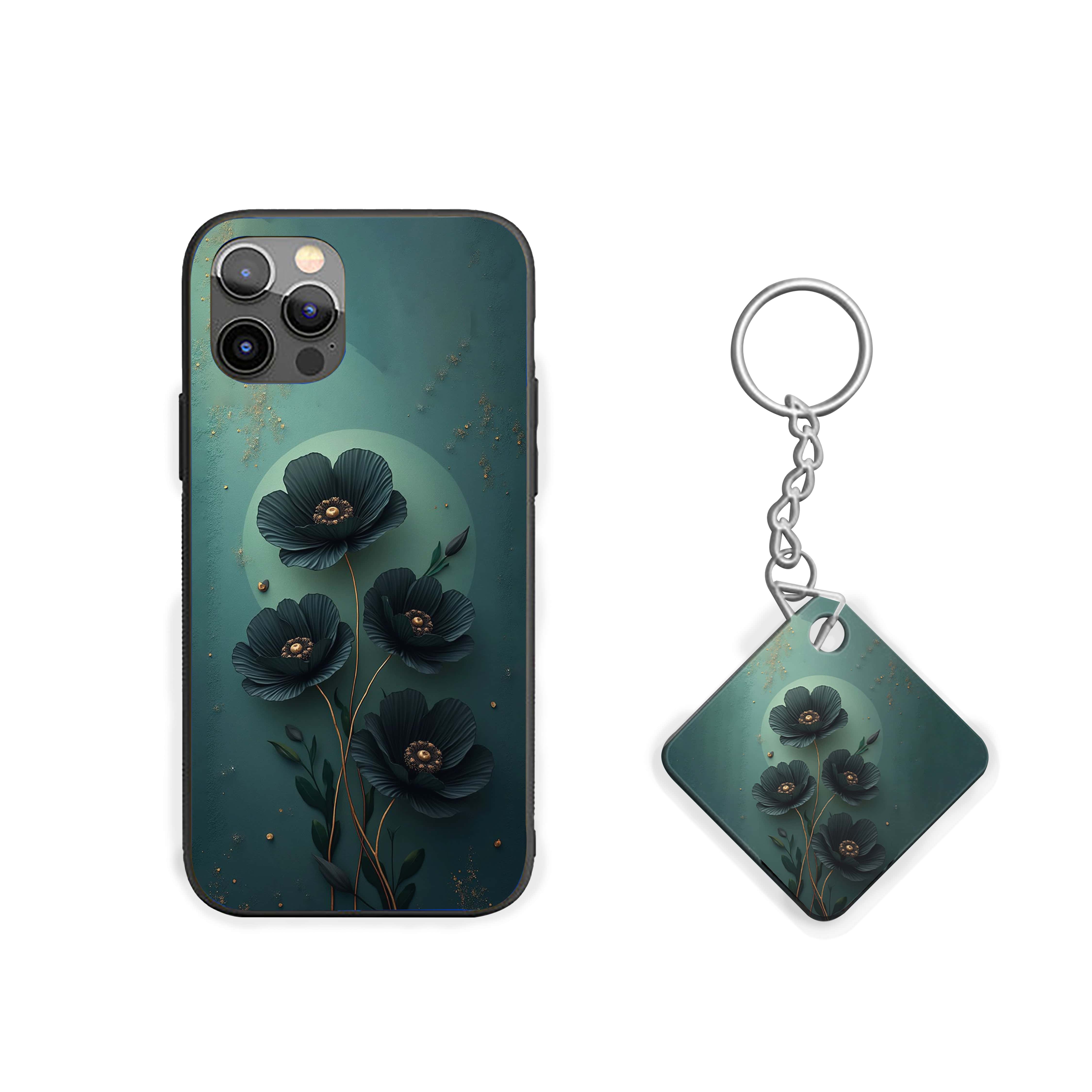 Blue Flowers Girls Silicone Armored Phone Case