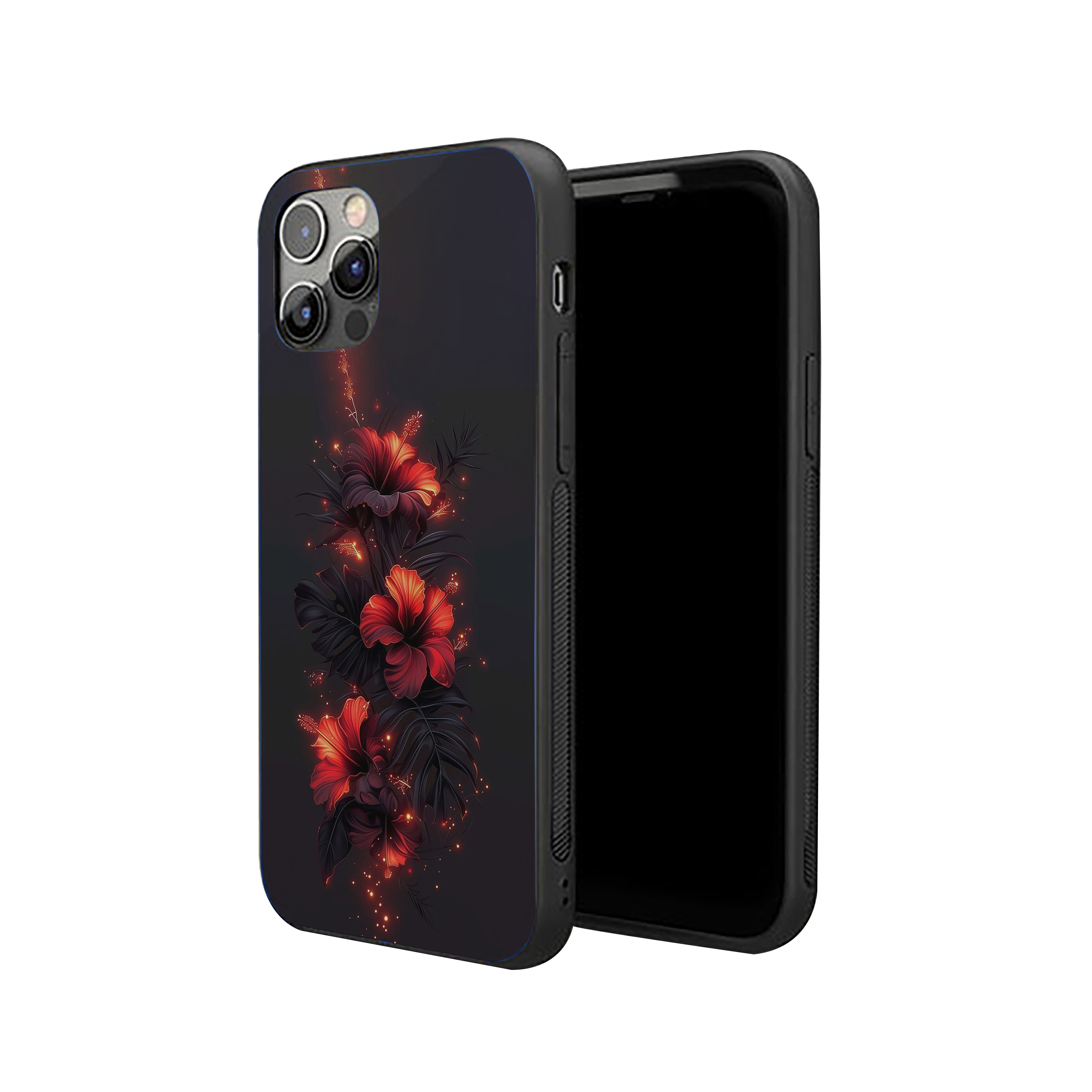 Hibiscus Flowers Girls Silicone Armored Phone Case