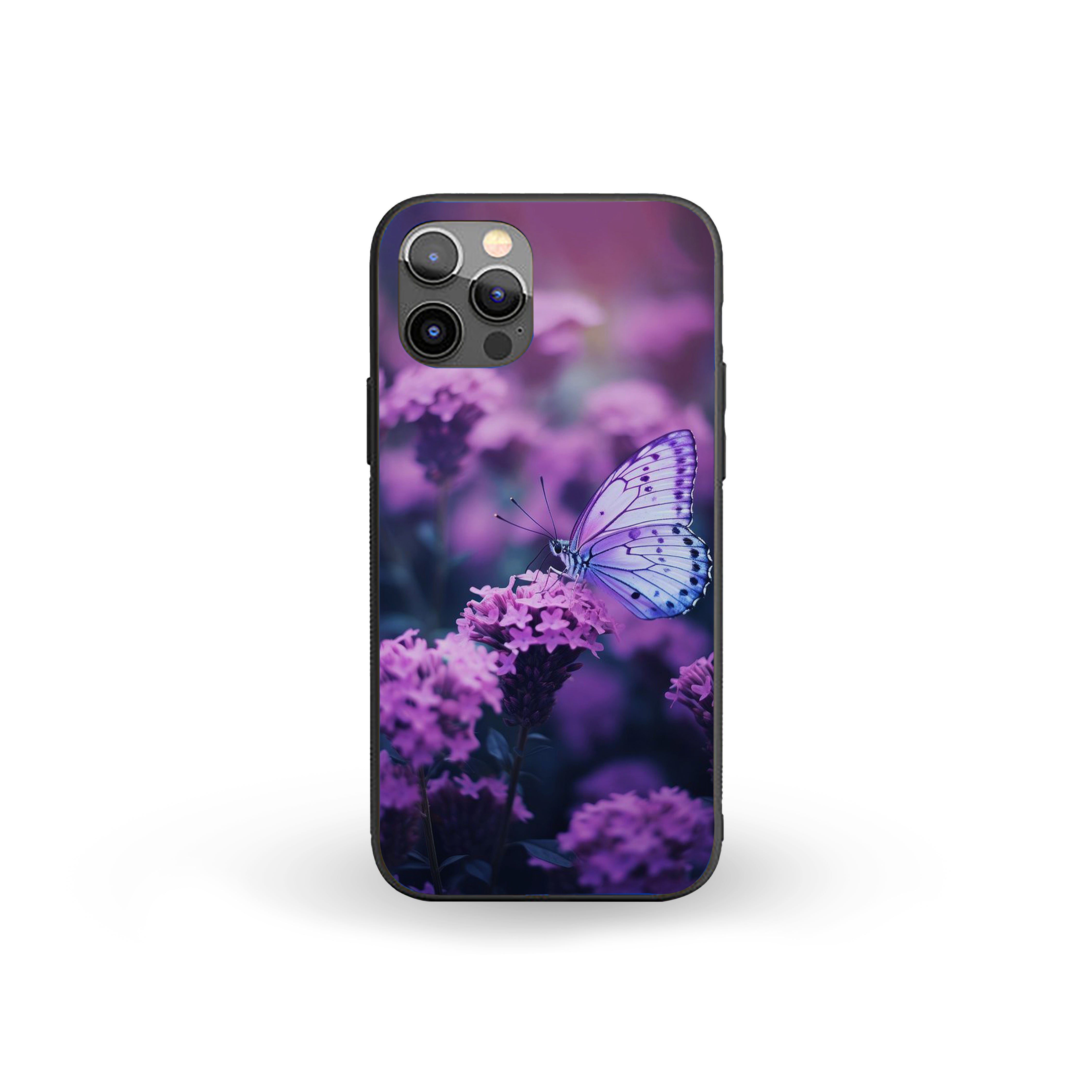 Butterfly On Flower Girls Silicone Armored Phone Case