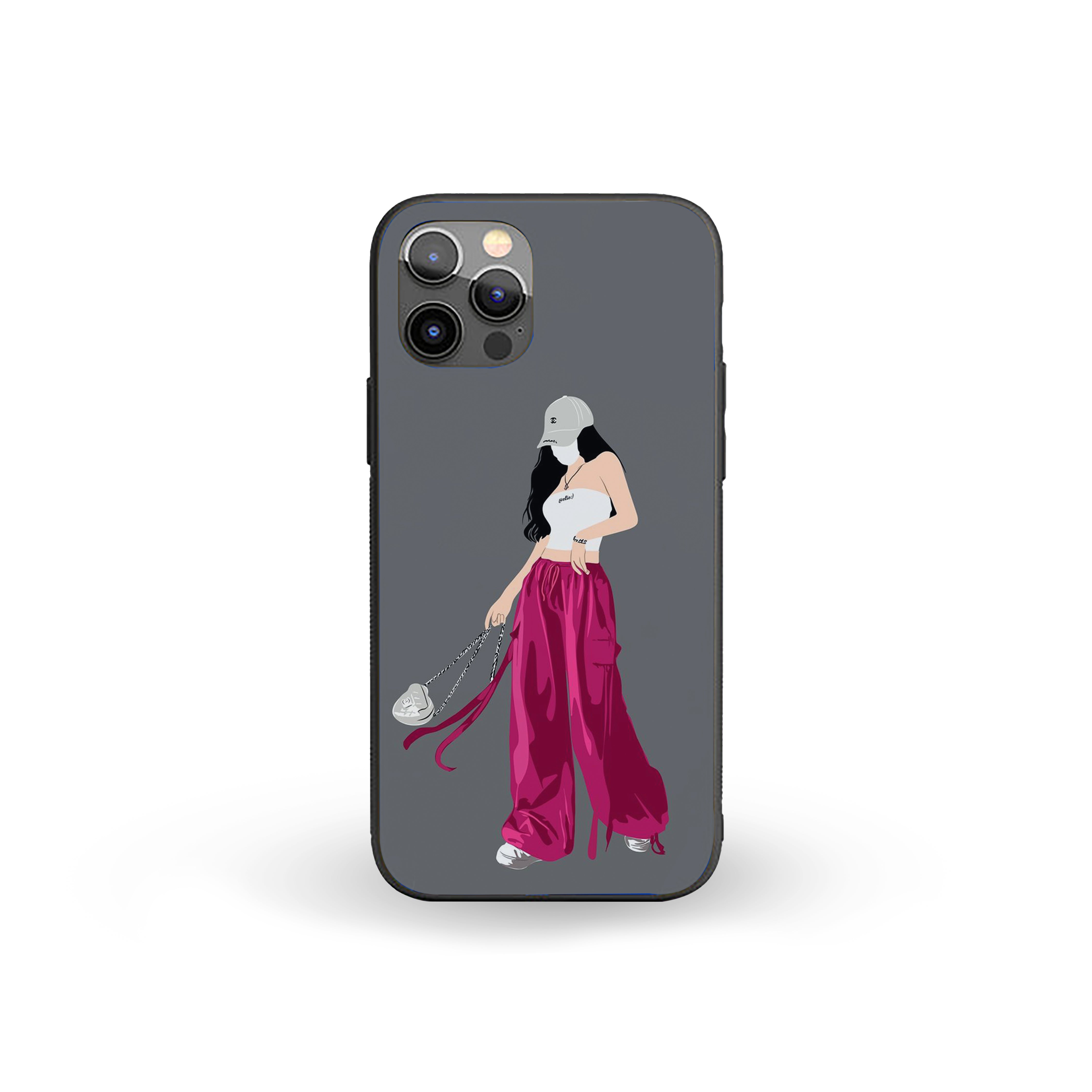 Modern Solo Girl Girls Silicone Armored Phone Case