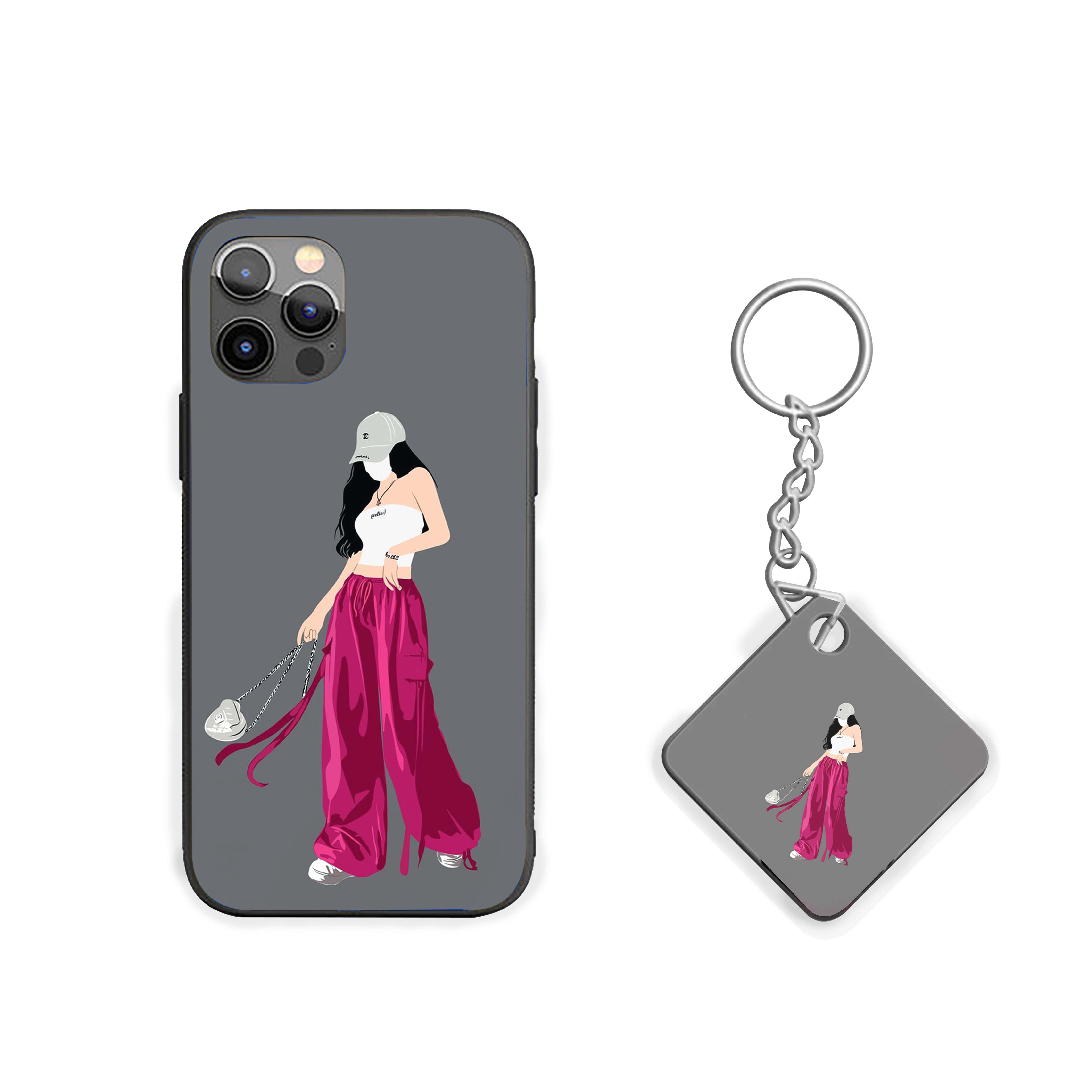 Modern Solo Girl Girls Silicone Armored Phone Case